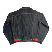 Load image into Gallery viewer, Evisu Dark Wash Denim Jacket Women&#39;s XL
