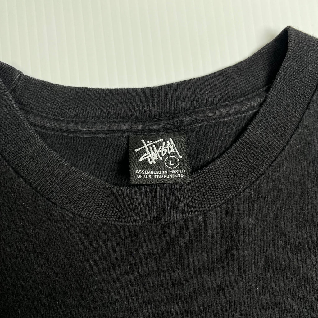 Stussy World Tribe Alligator Skin Graphic Tee L