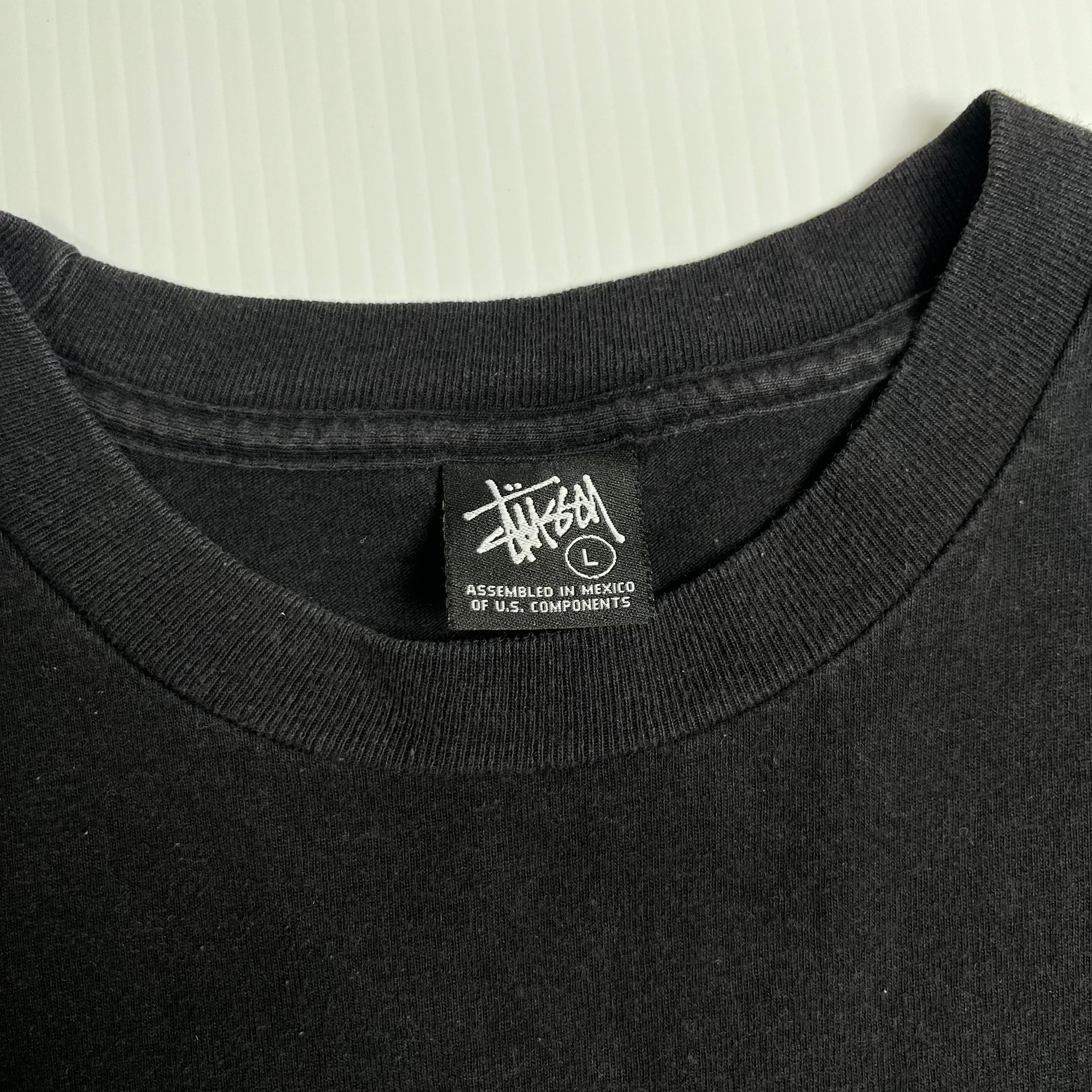 Stussy World Tribe Alligator Skin Graphic Tee L
