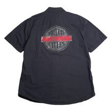 Load image into Gallery viewer, Harley Davidson Motor Cycles Short Sleeve Button Up Shirt L
