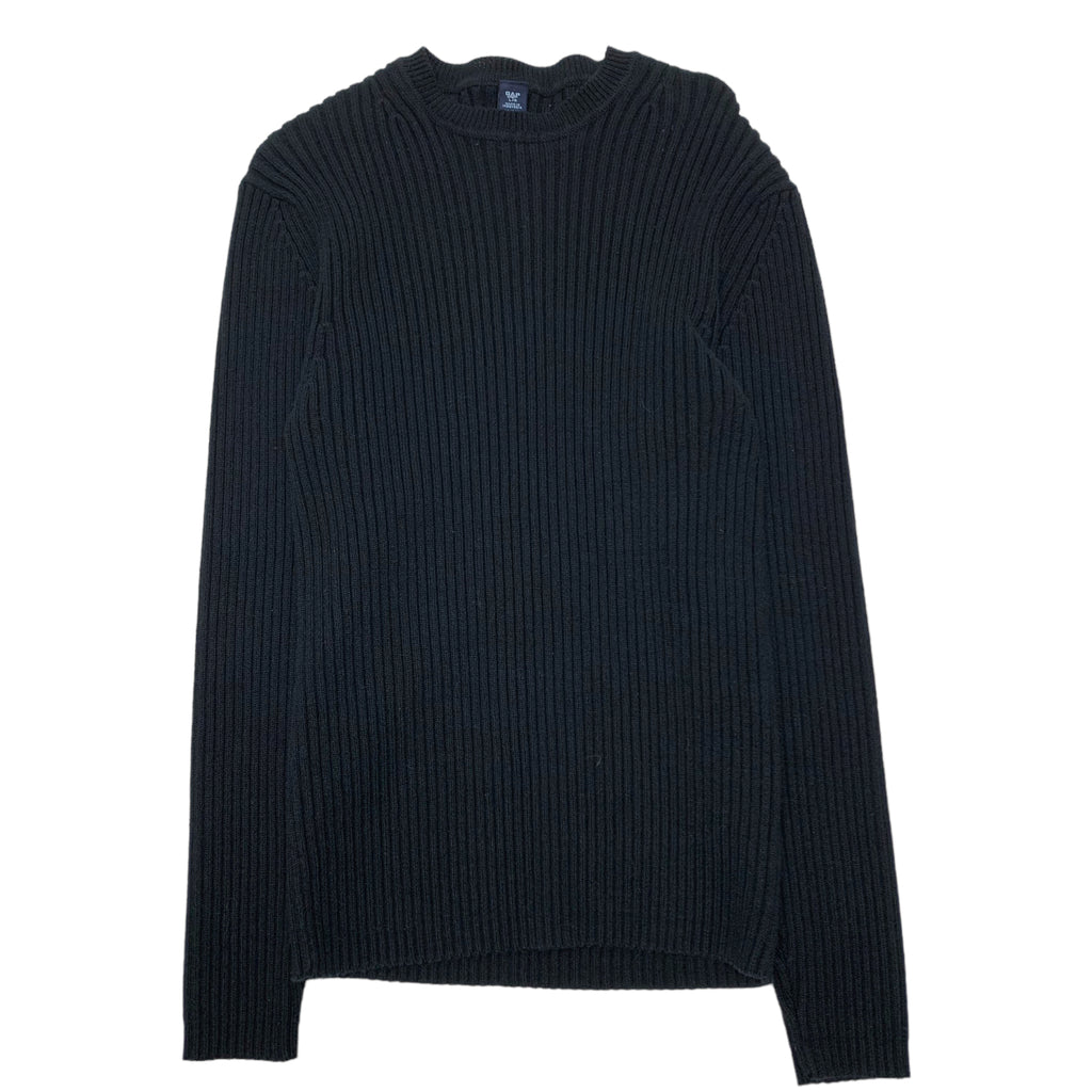 Y2K GAP Black Ribbed Sweater L