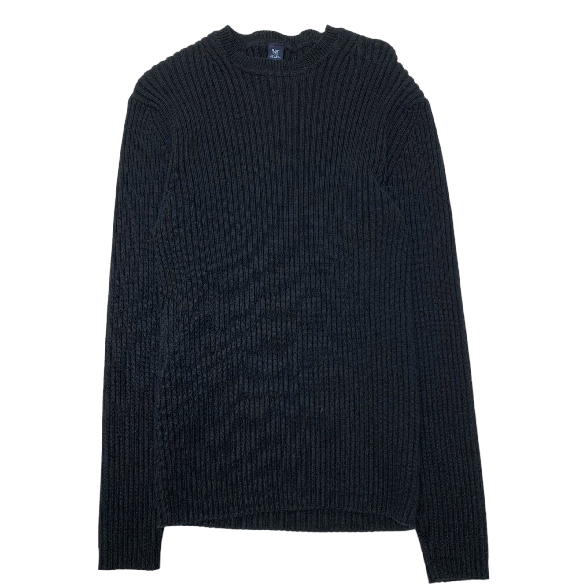 Y2K GAP Black Ribbed Sweater L