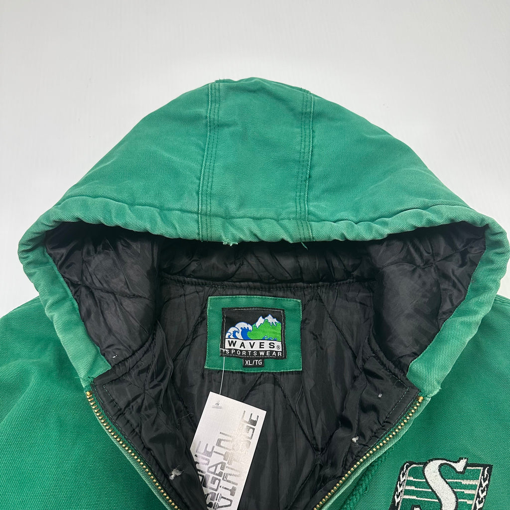 Vintage Waves Saskatchewan Roughriders CFL Denim Jacket XL