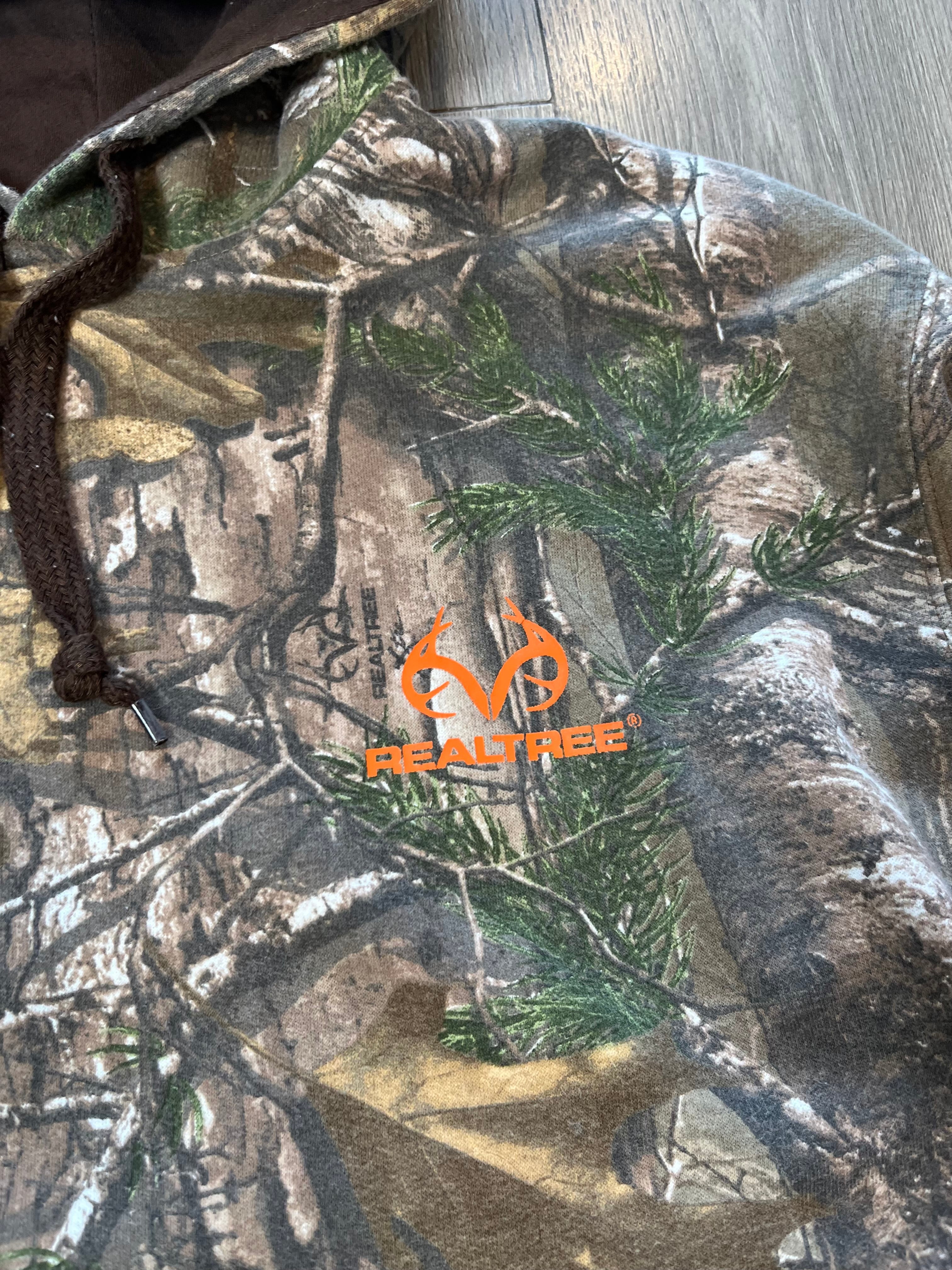 Realtree Camouflage Mini Logo Hoodie L