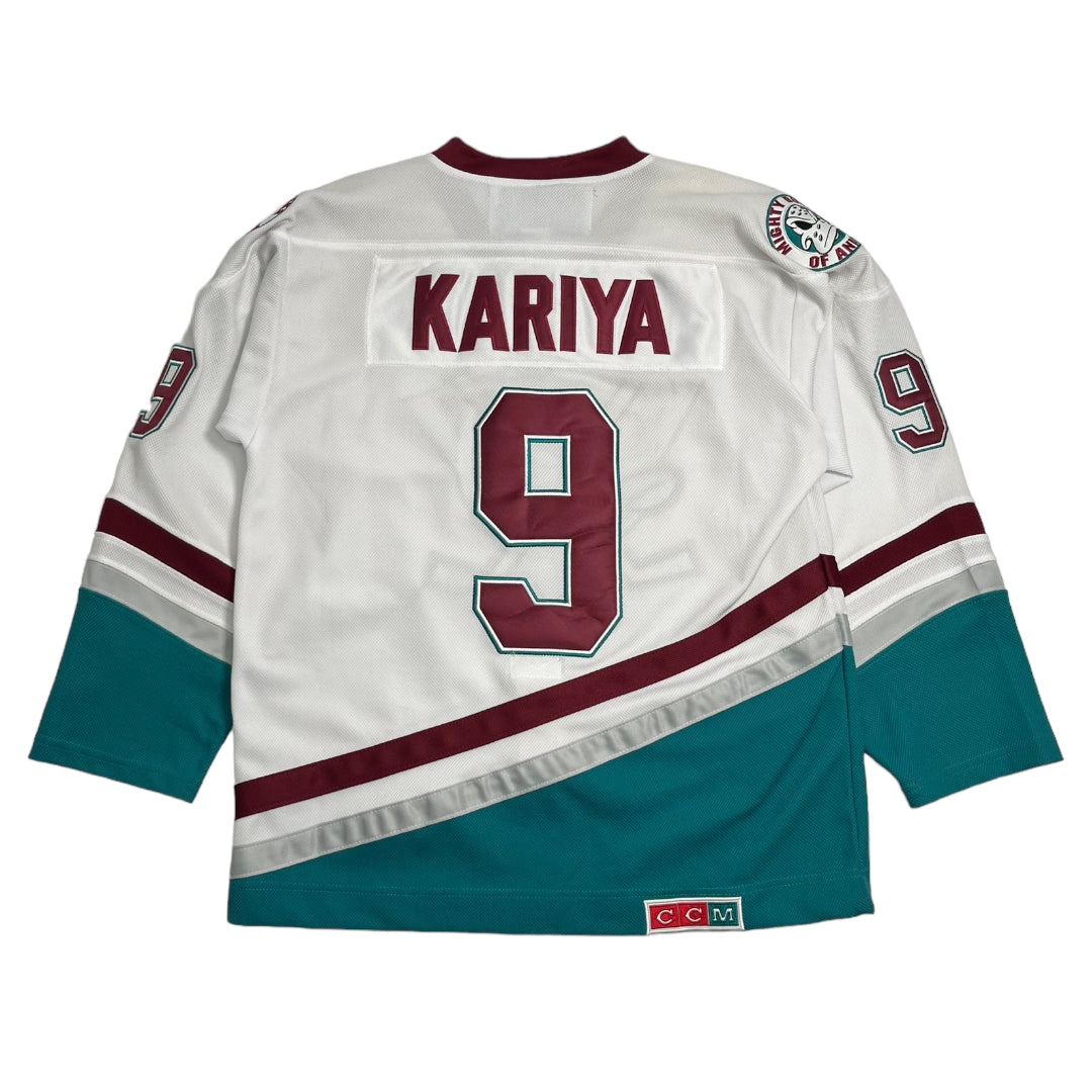 Anaheim Mighty Ducks Kariya #9 Throwback Jersey XL