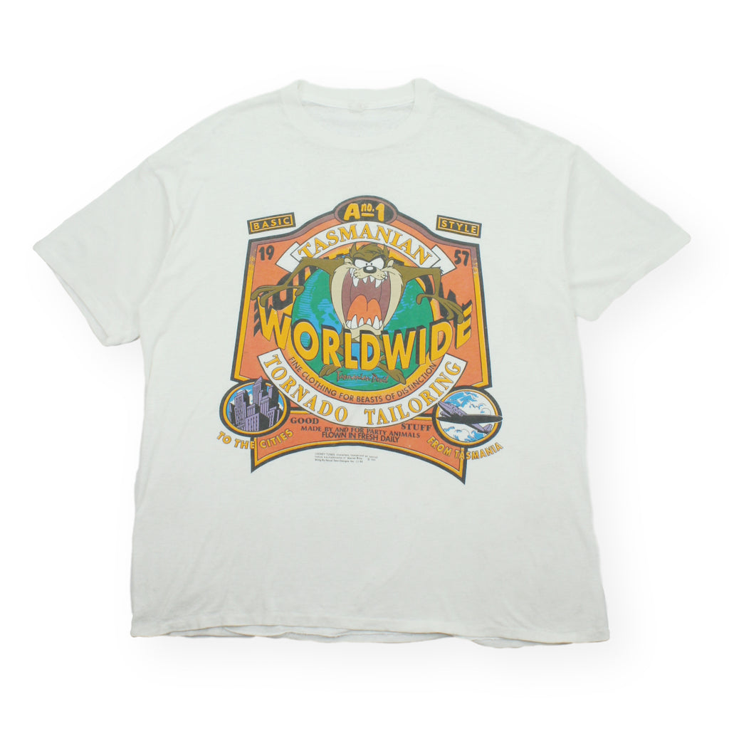 1993 Looney Tunes Tasmanian Tornado Tailoring Tee XL