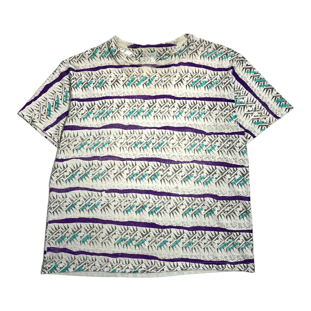 90s Ocean Pacific Abstract Pattern Surf Tee L