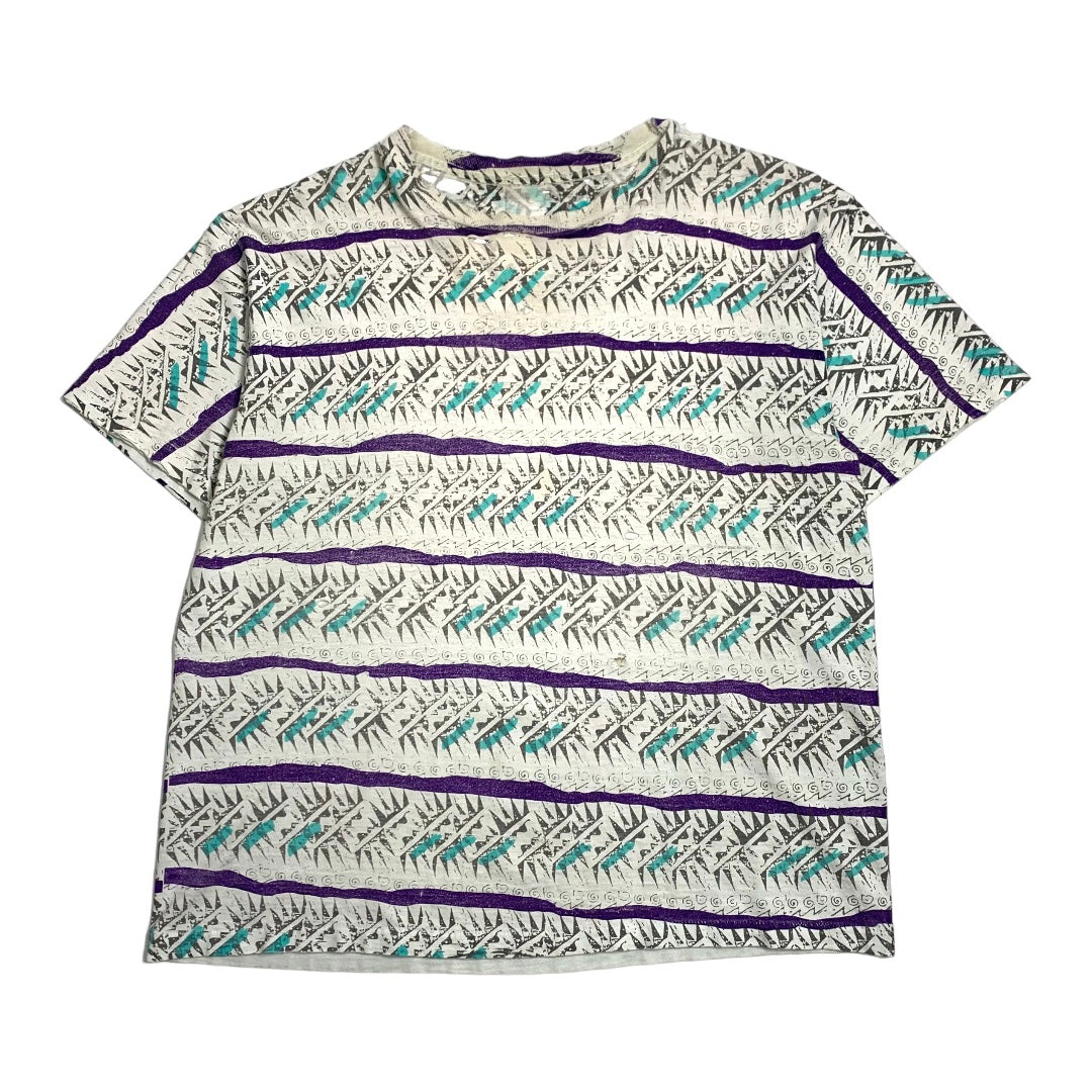 90s Ocean Pacific Abstract Pattern Surf Tee L