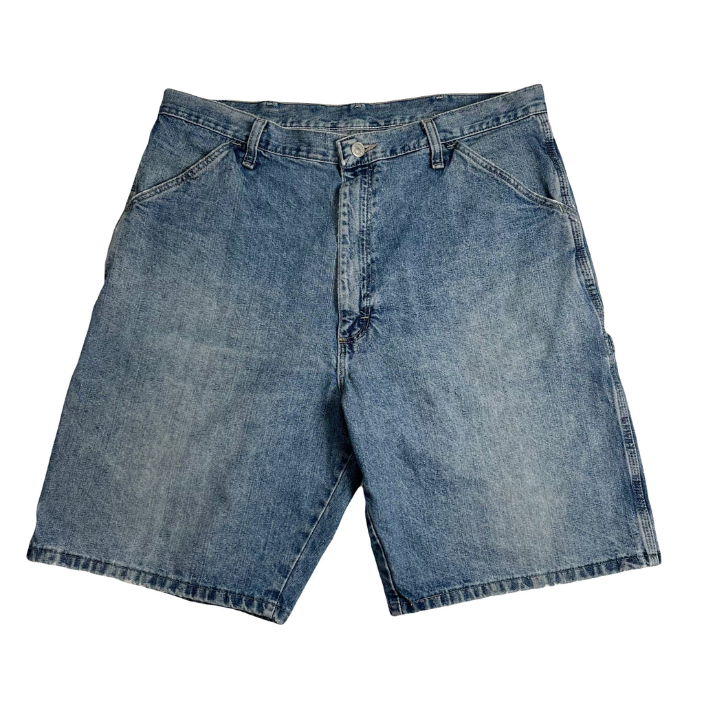 Wrangler Carpenter Medium Wash Denim Shorts 36