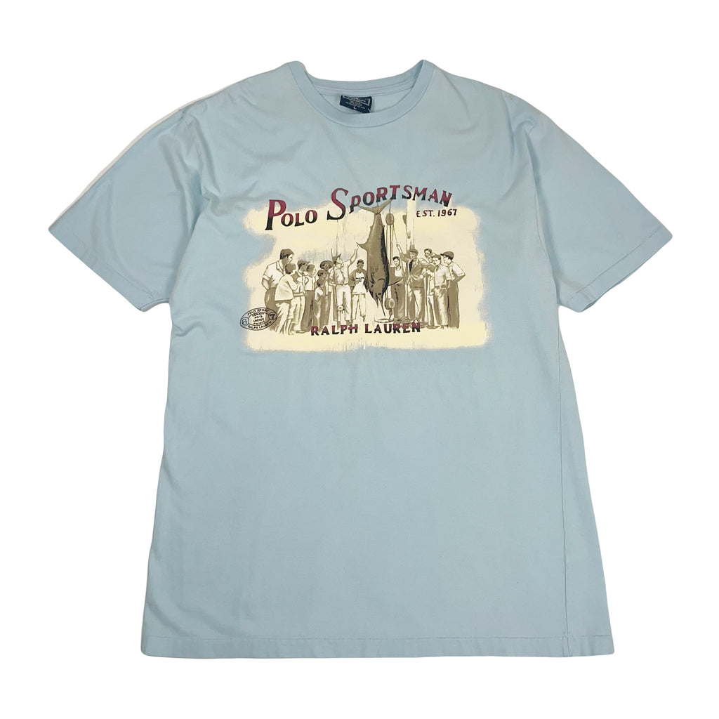 Vintage Polo Ralph Lauren Sportsman Graphic Tee L