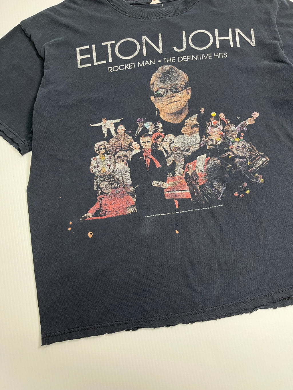 2008 Elton John Distressed Rocket Man Tour Tee XL