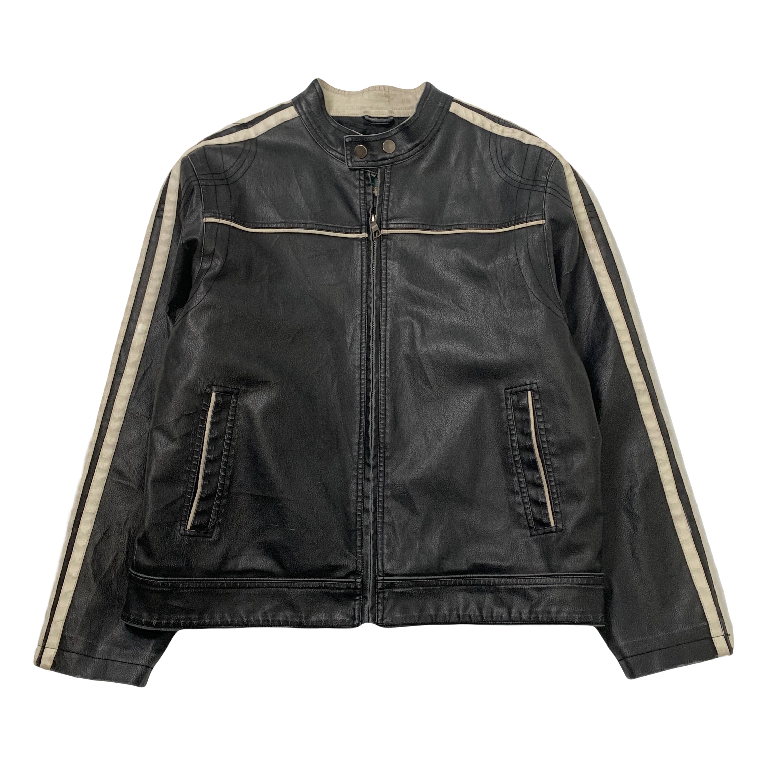 Whispering Smith Leather Moto Jacket L