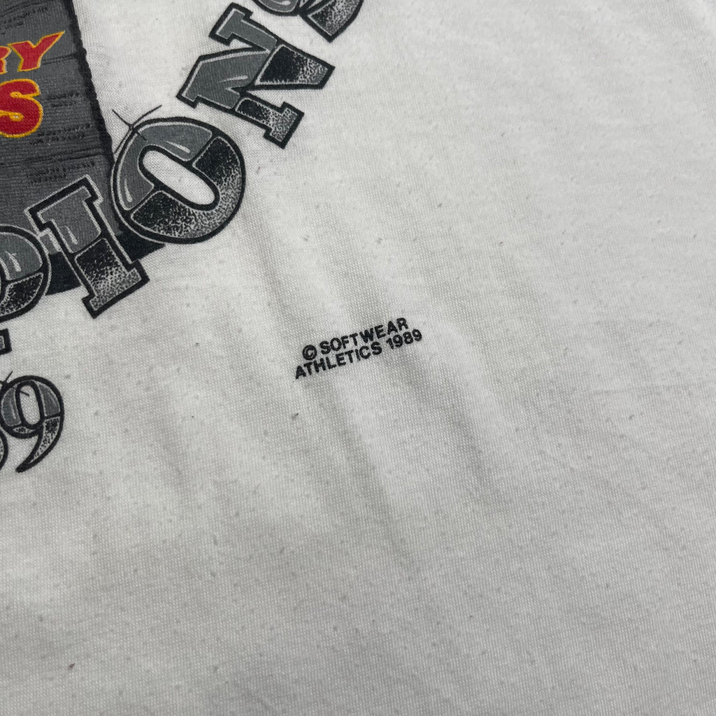 1989 Calgary Flames Stanley Cup Champions NHL Tee L