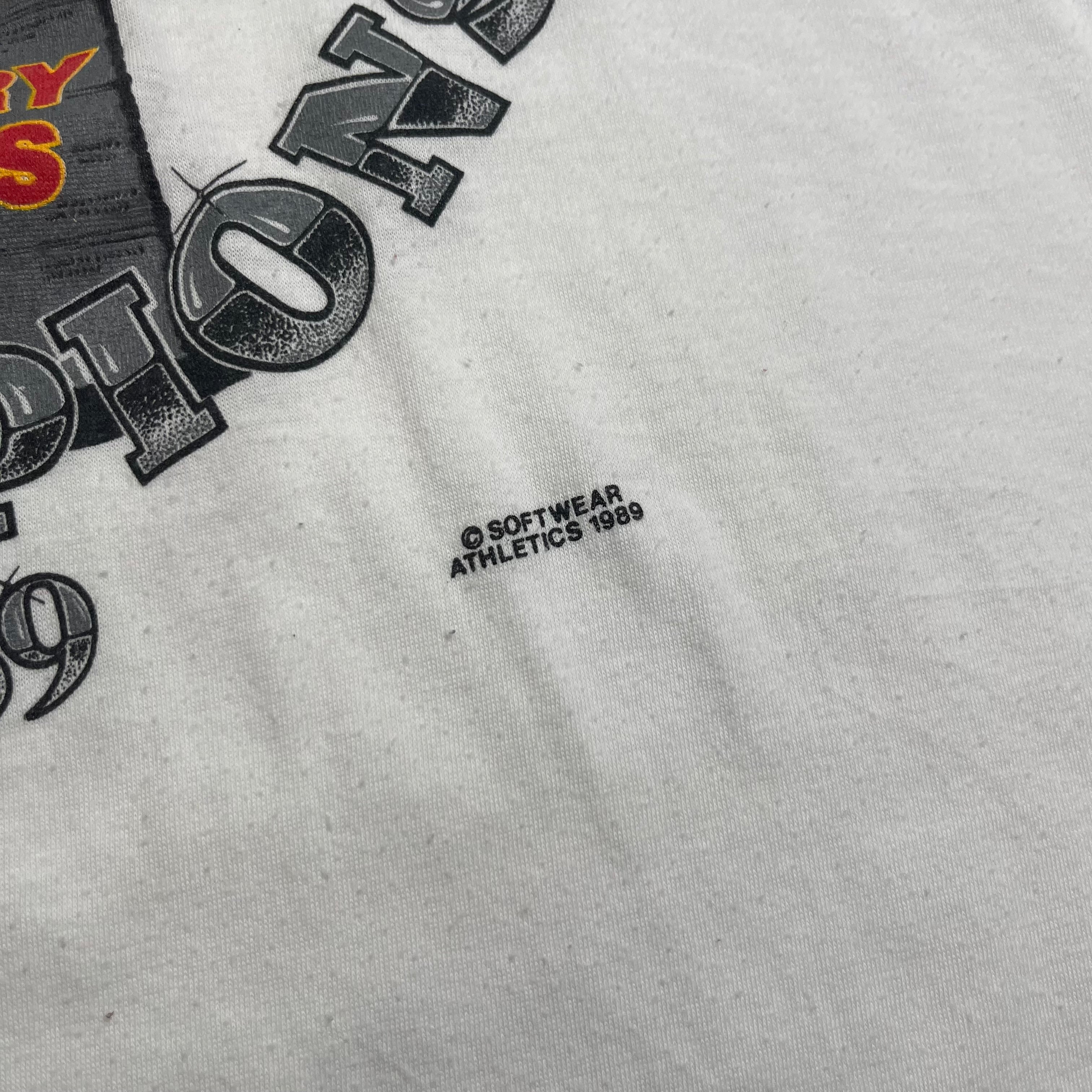 1989 Calgary Flames Stanley Cup Champions NHL Tee L