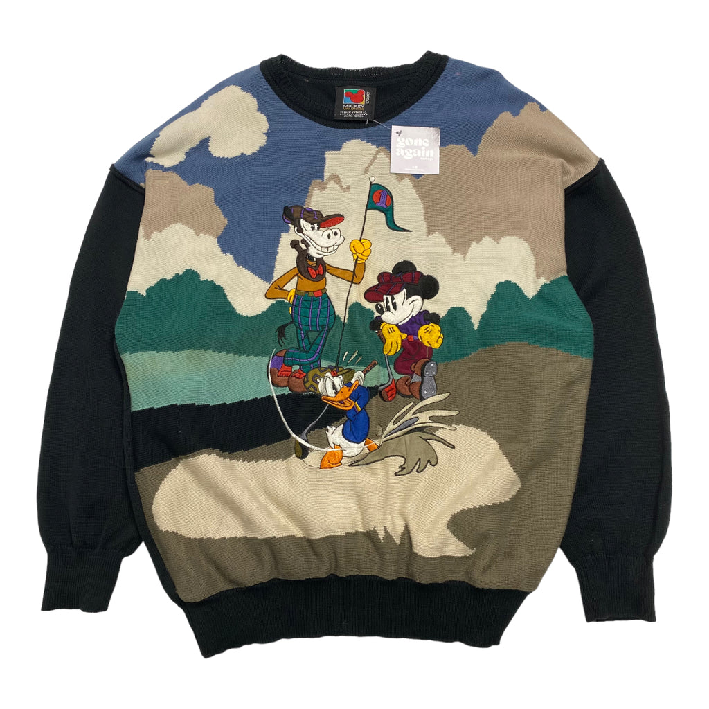 90s Mickey Designs Knit Golf Sweater XL