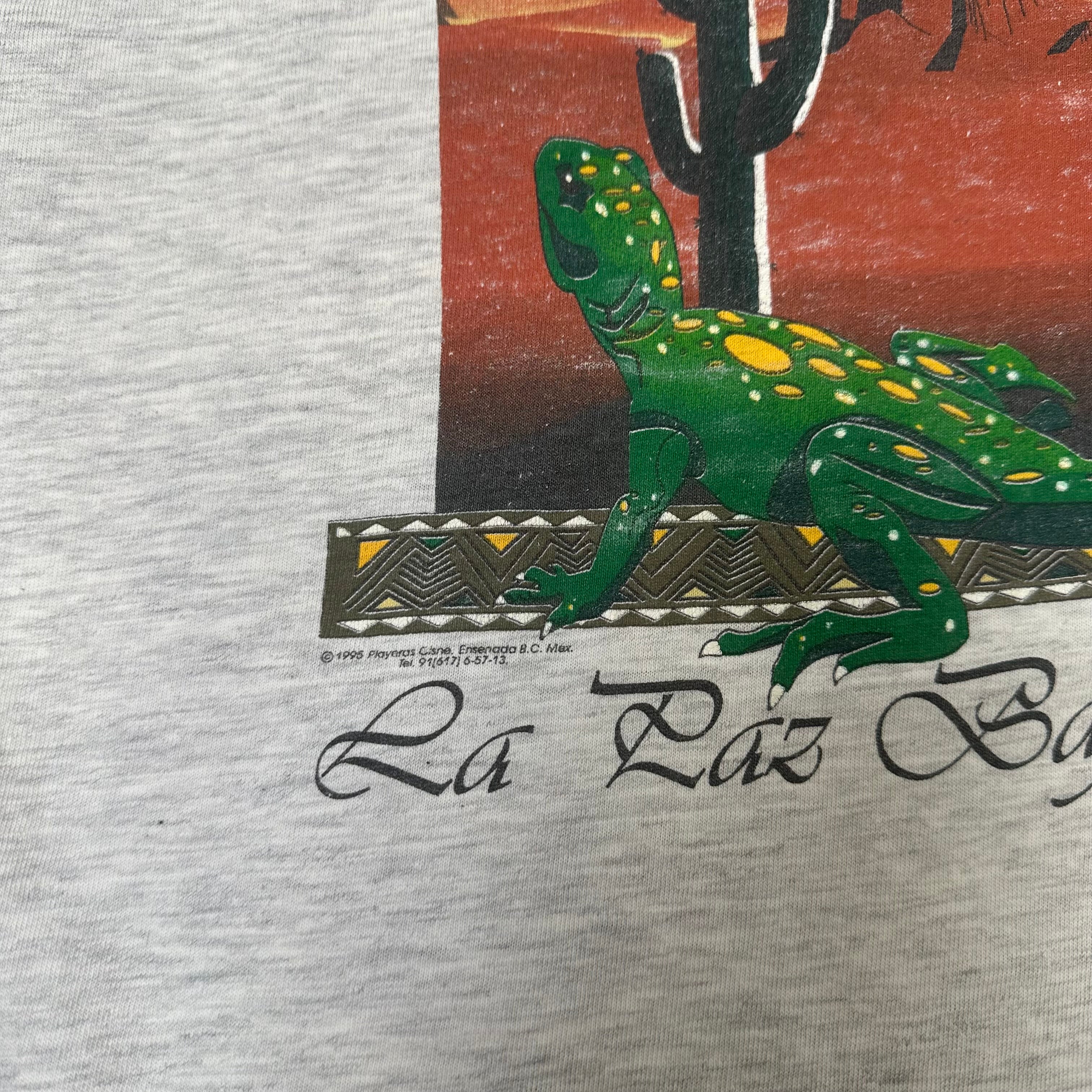 1995 Enjoy Desert La Paz Baja Mexico Pocket Tee L