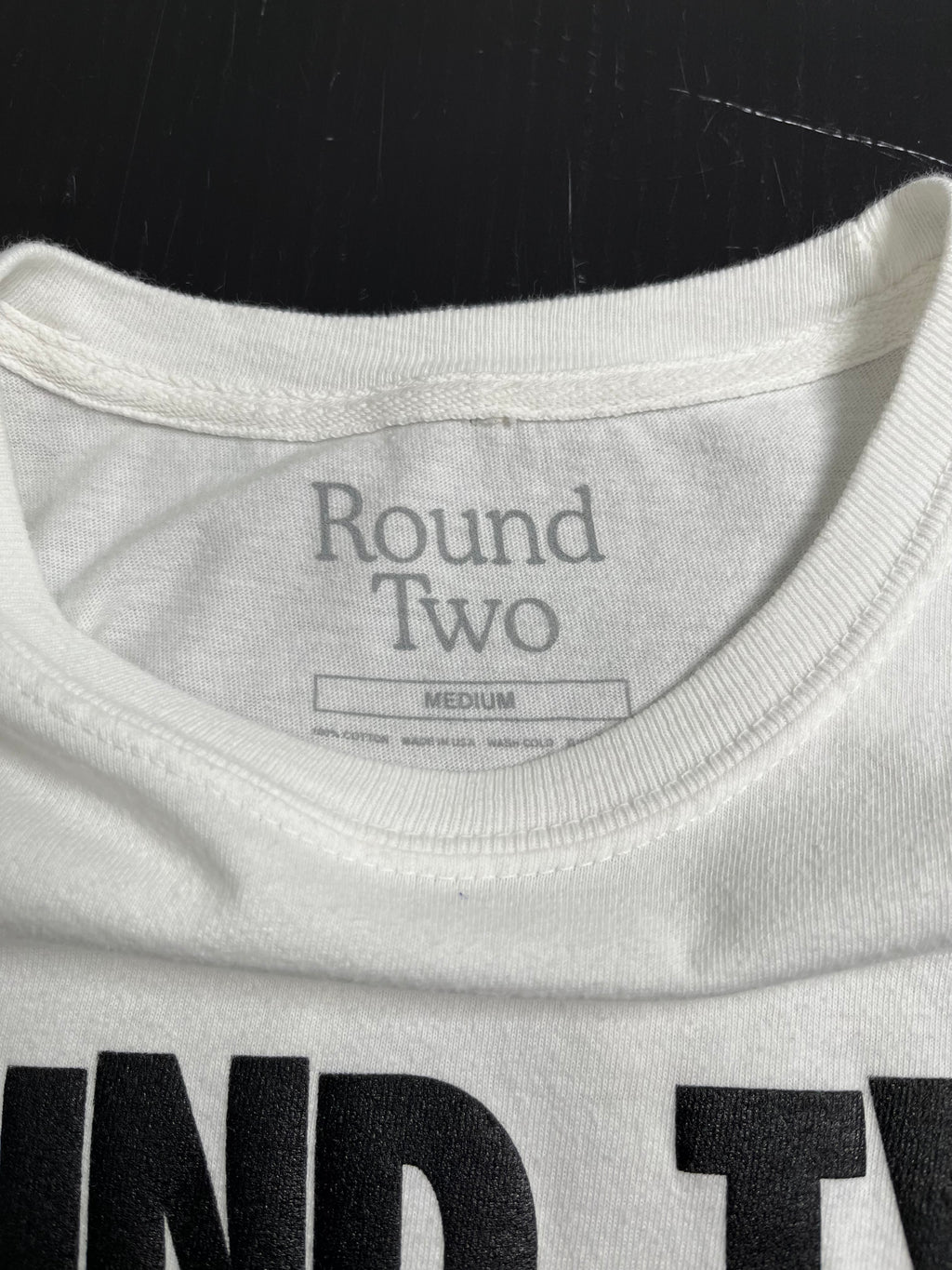 Round Two Environmental Club Puff Print Tee M