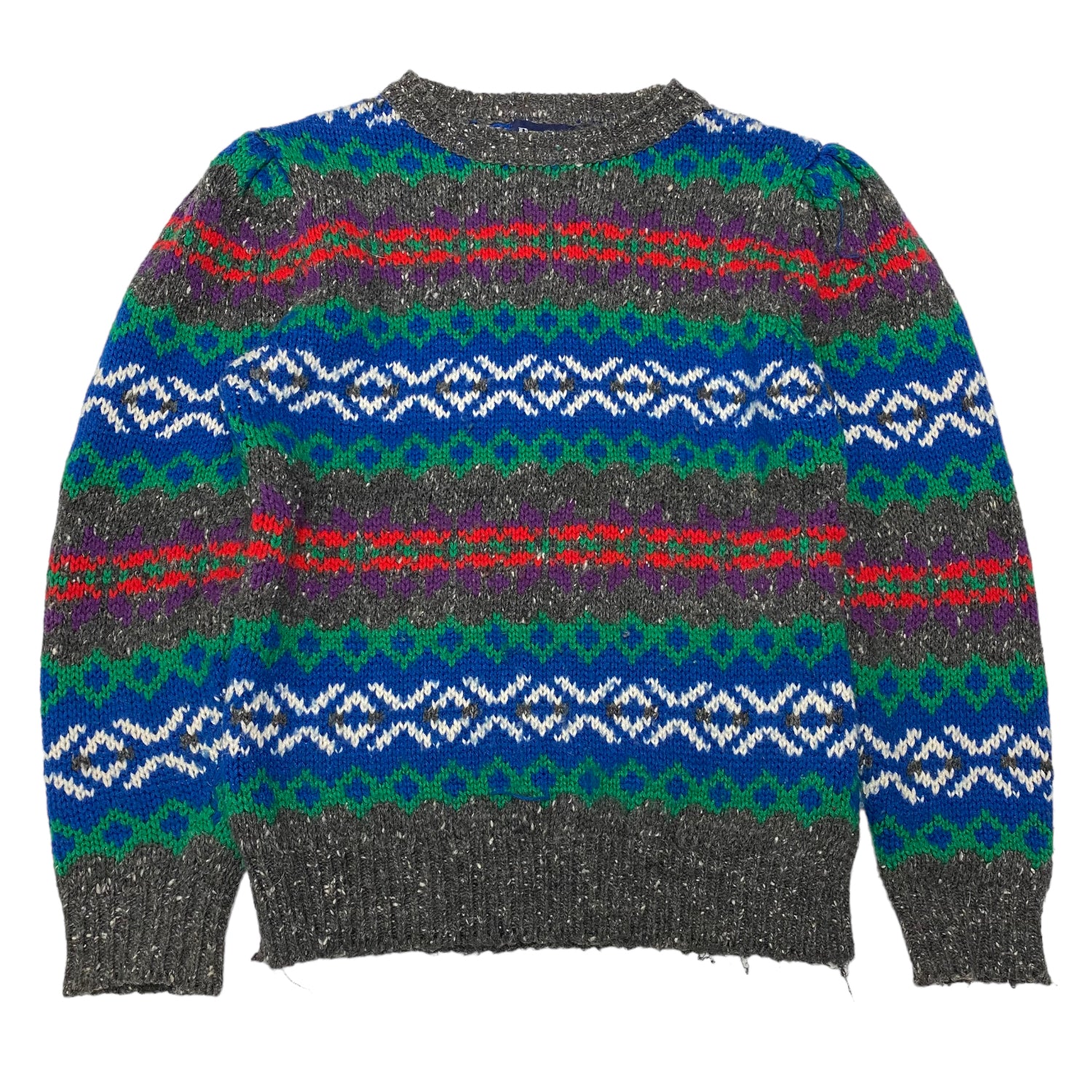 Bay Club Mixed Colors Knit Sweater M