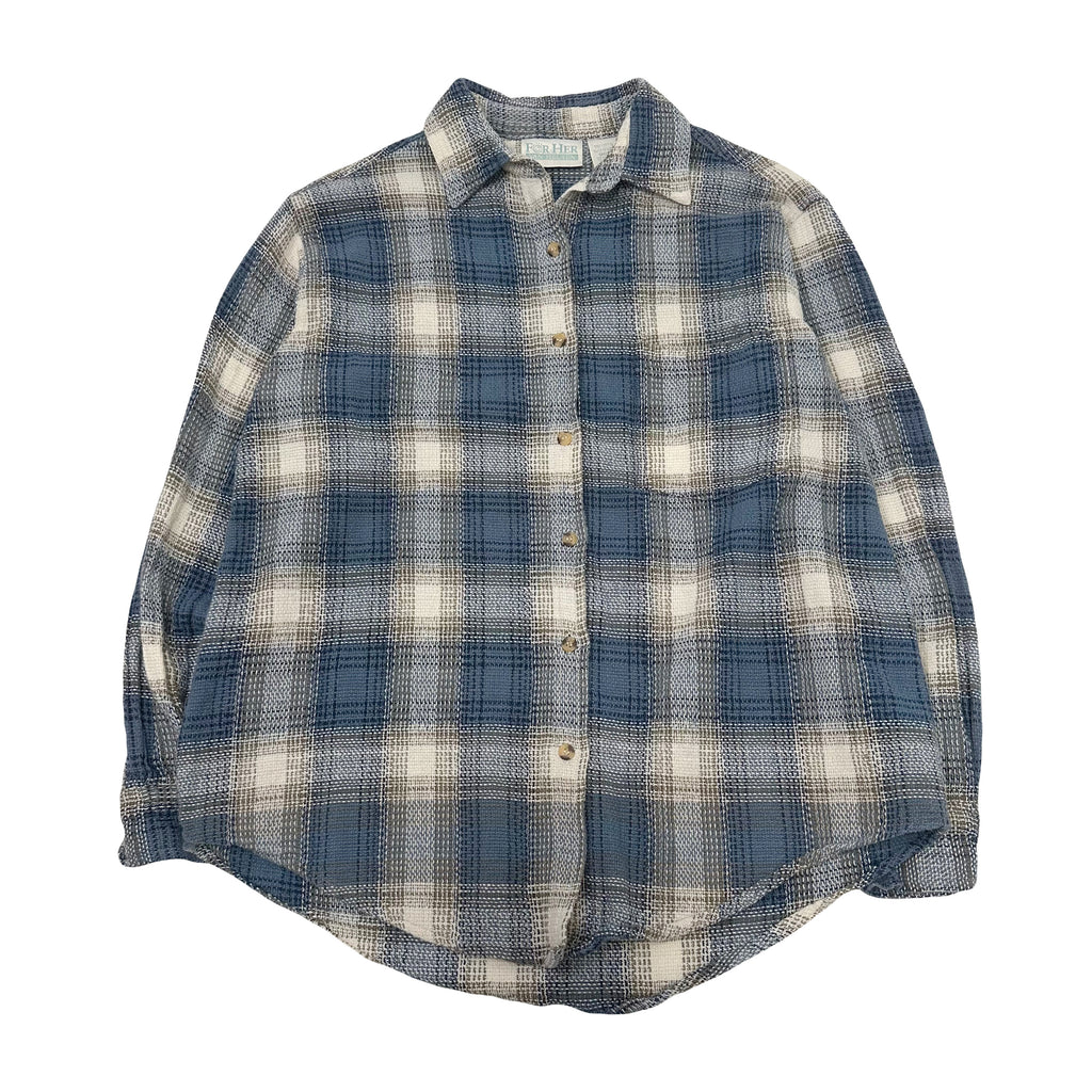 Vintage Van Heusen For Her Plaid Flannel Shirt Women's S