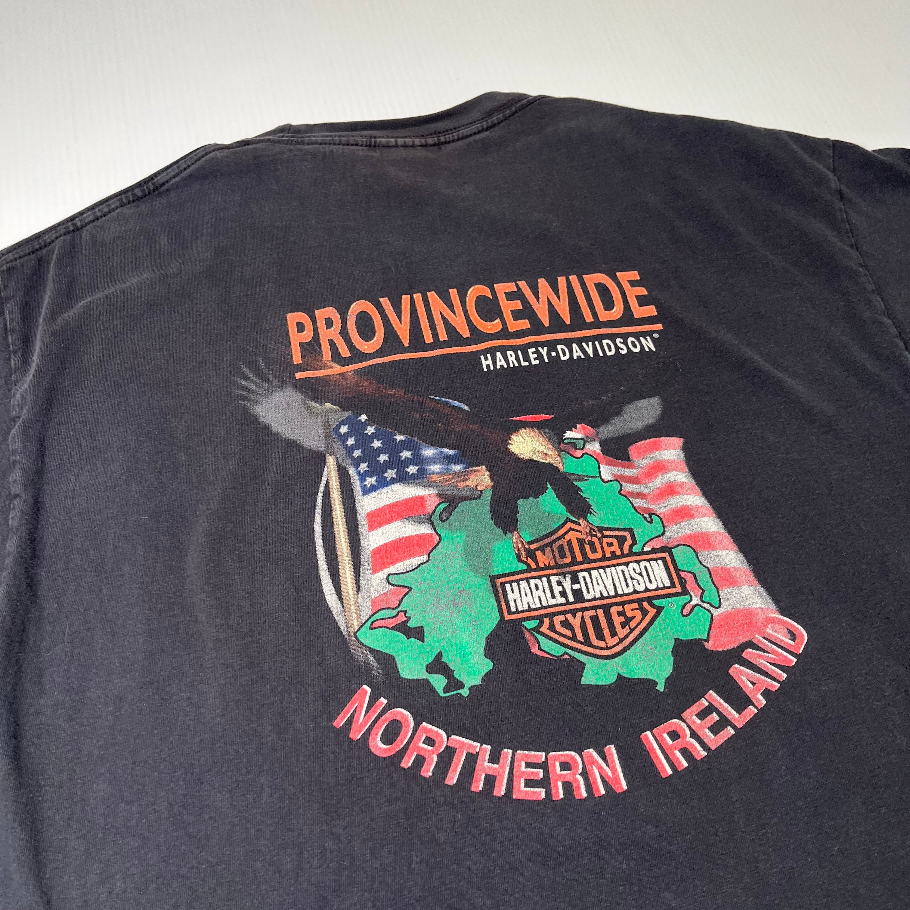 Vintage Harley Davison Northern Ireland Graphic Tee XL