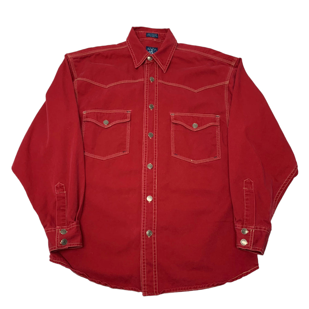 Blue Rodeo Red Western Button Up S