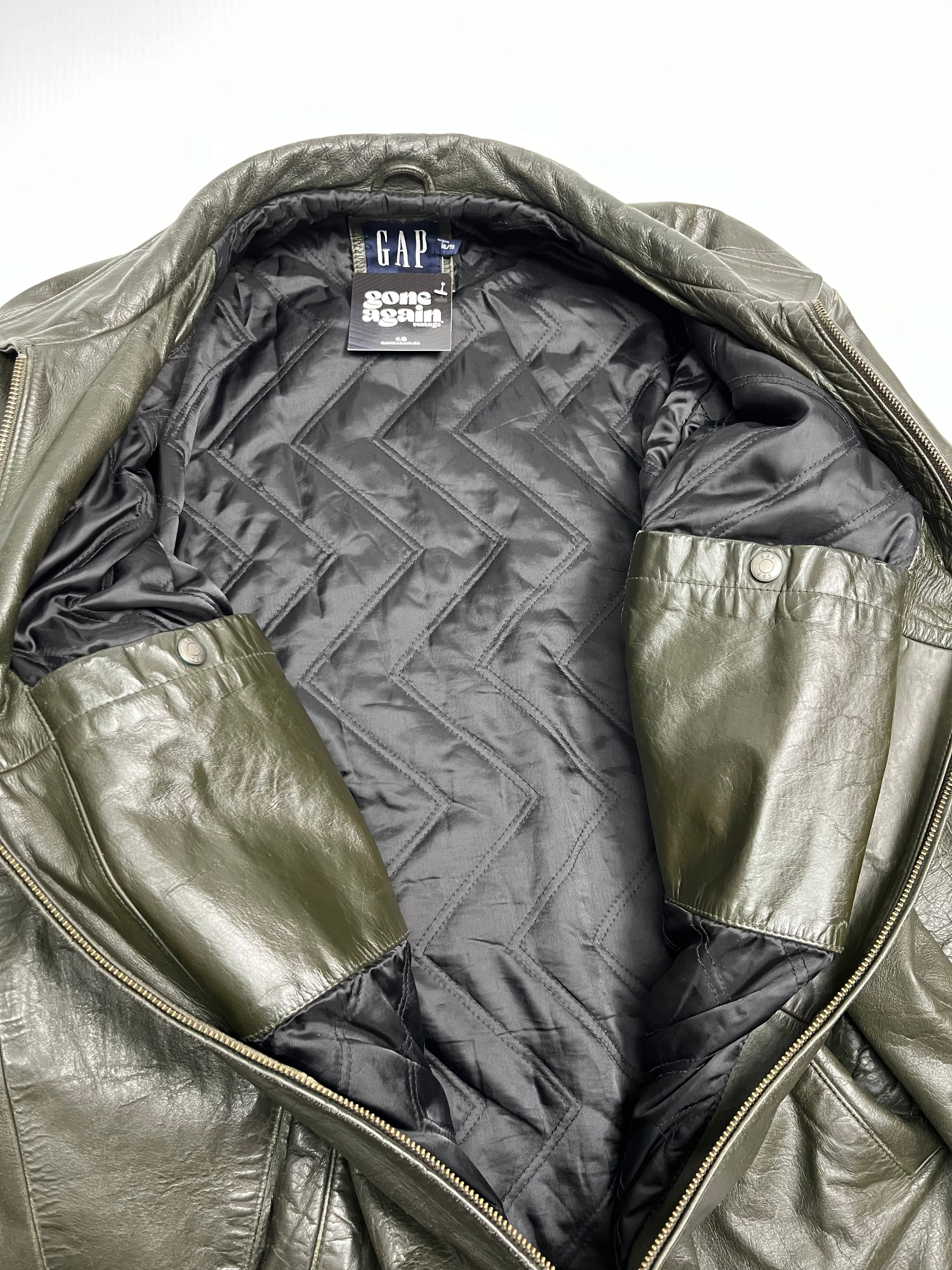 2003 Gap Leather Jacket XL