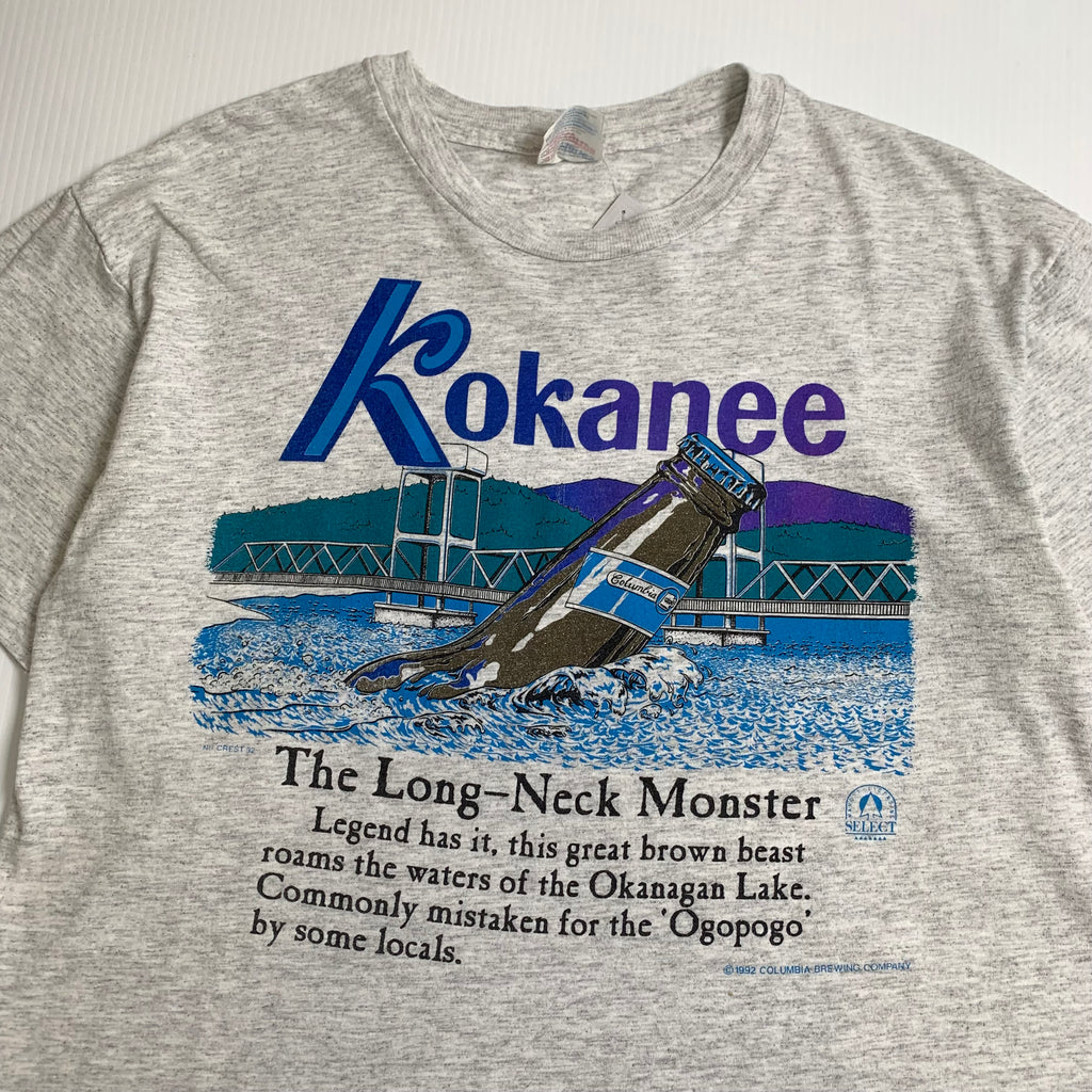 1992 Kokanee Beer Long-Neck Monster Okanagan Tee L
