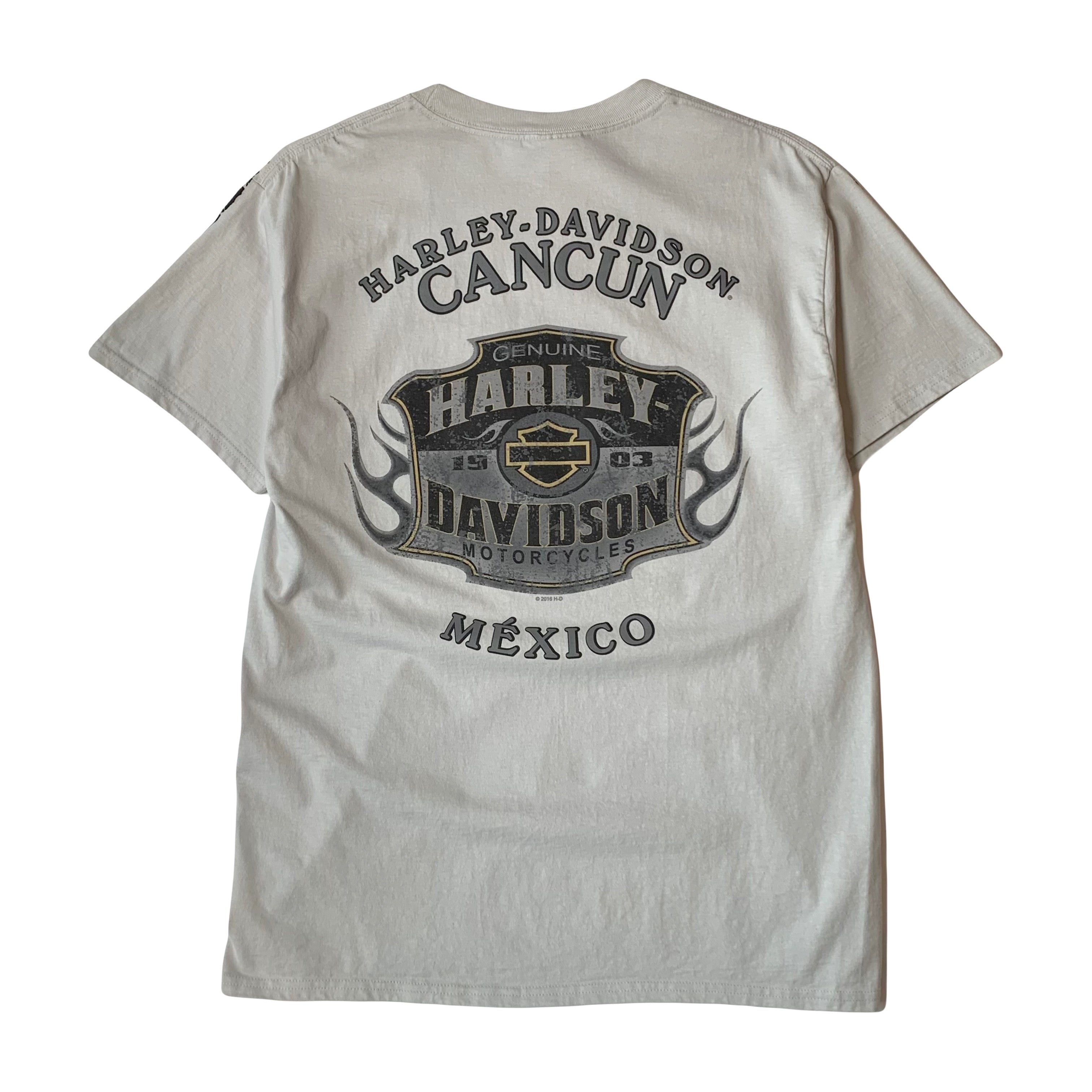 Harley Davidson Eagle AOP Cancun Mexico Tee M