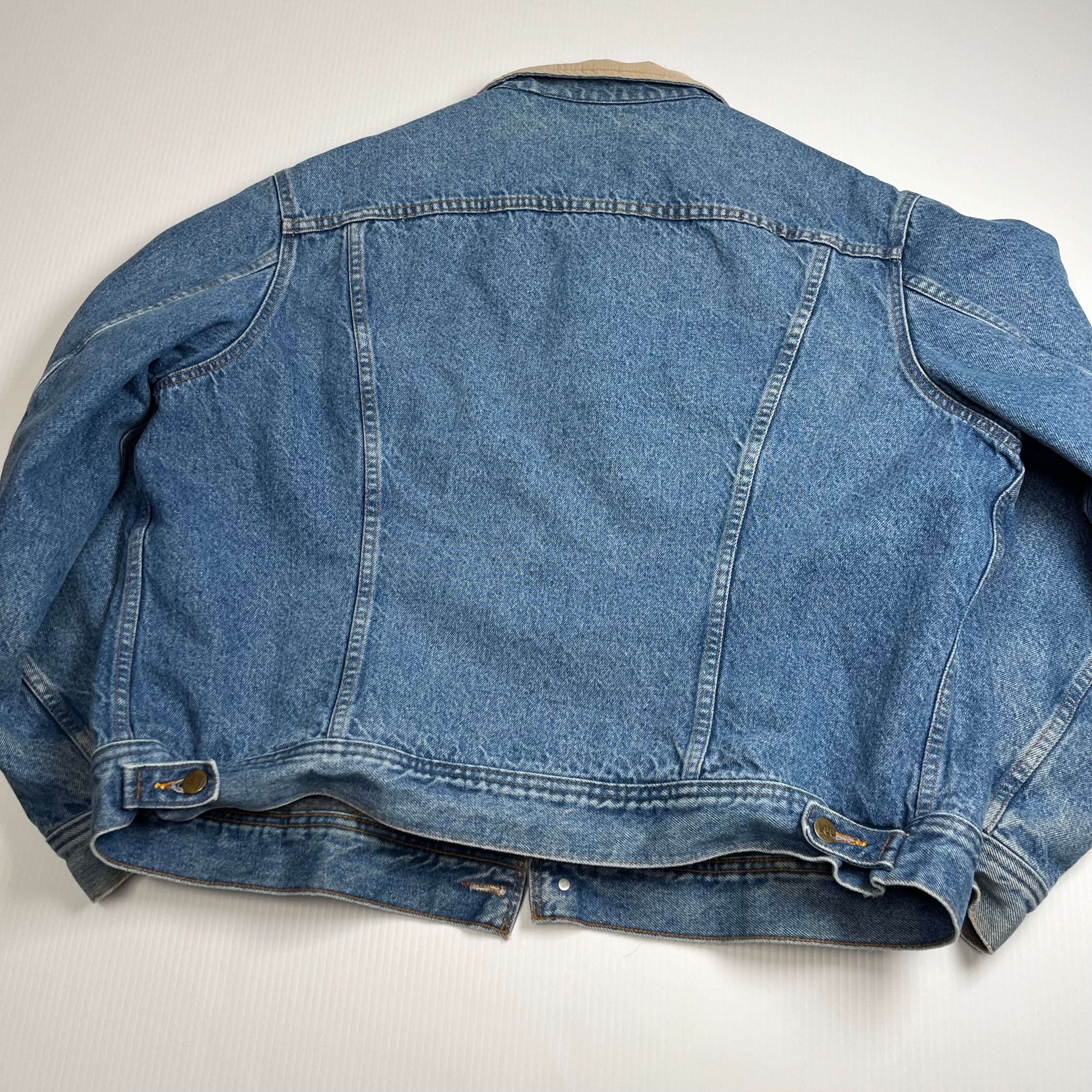 Vintage Lee Stormrider Blanket Lined Denim Jacket XL