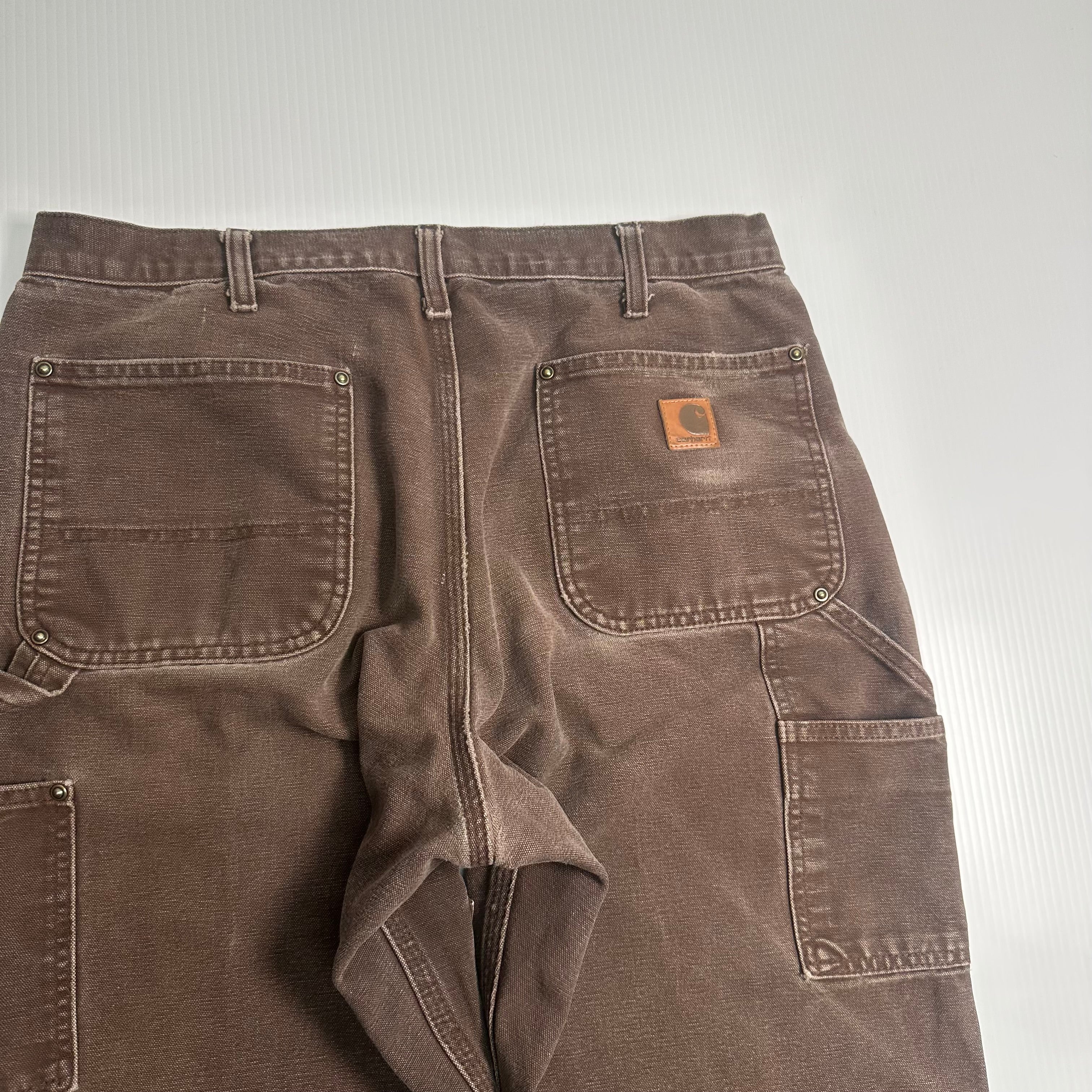 Vintage Carhartt Faded Double Knee Denim 8481 33
