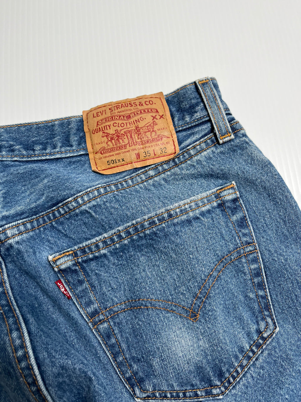 Vintage Levi's 501XX Medium Wash Denim 35