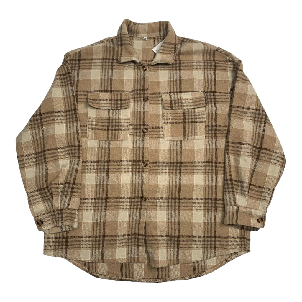 Brown Plaid Flannel M