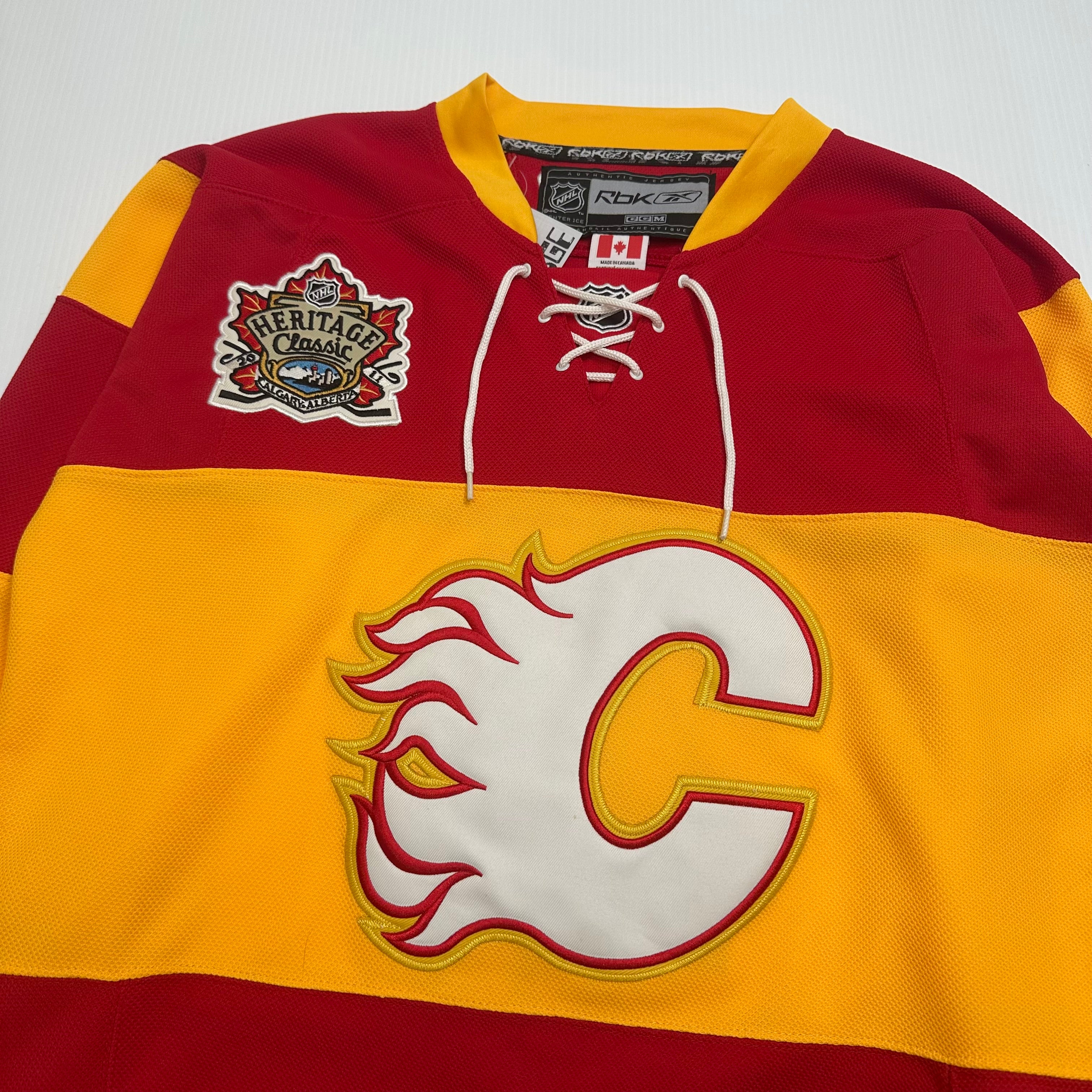 Reebok Calgary Flames Heritage Classic NHL Bouwmeester #4 Jersey 48