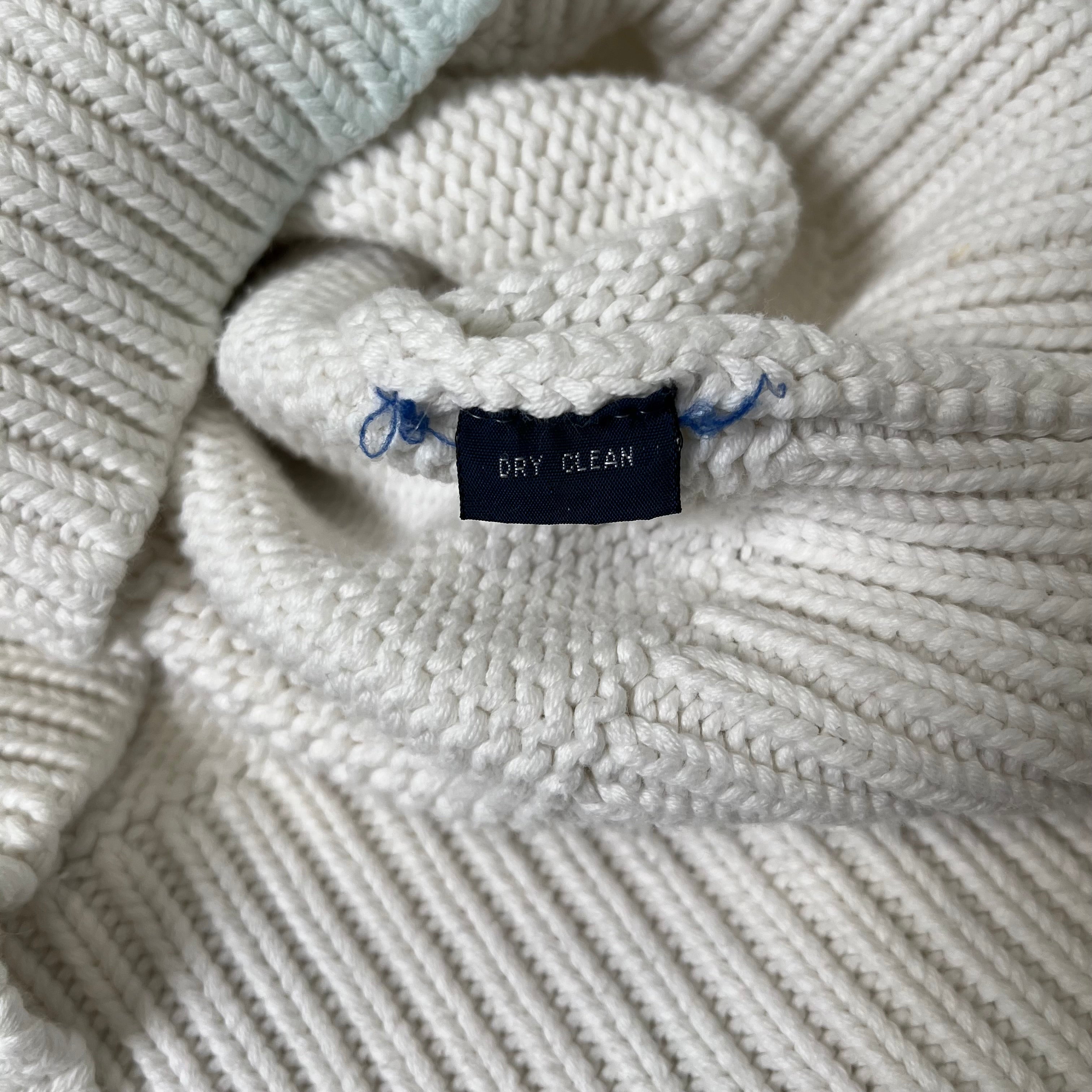 Vintage Polo Ralph Lauren Scribble Logo Knit Sweater L