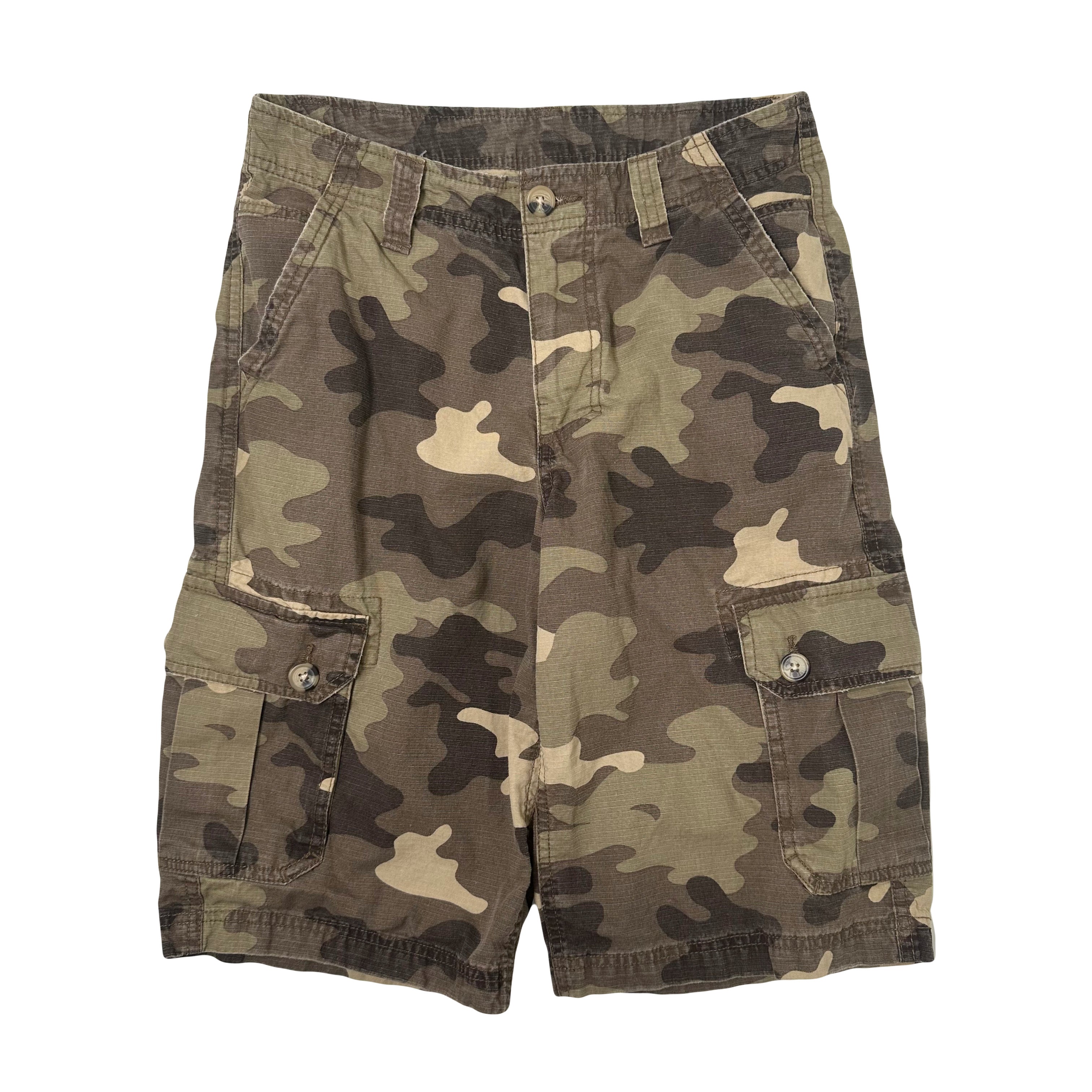 Y2K G:21 Camouflage Ripstop Cargo Shorts 30
