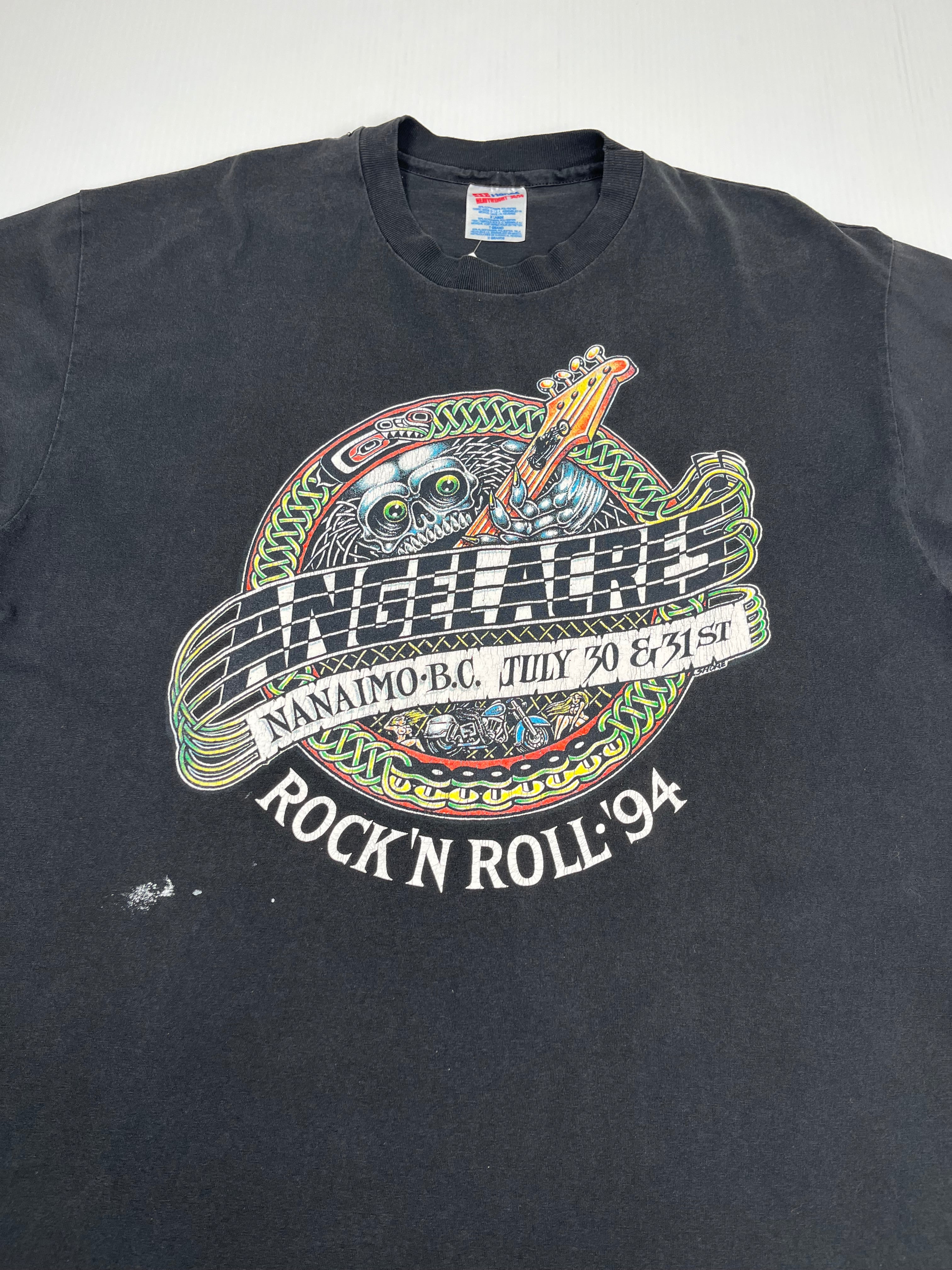 1994 Angel Acres Rock 'N Roll Nanaimo BC Music Tee XL