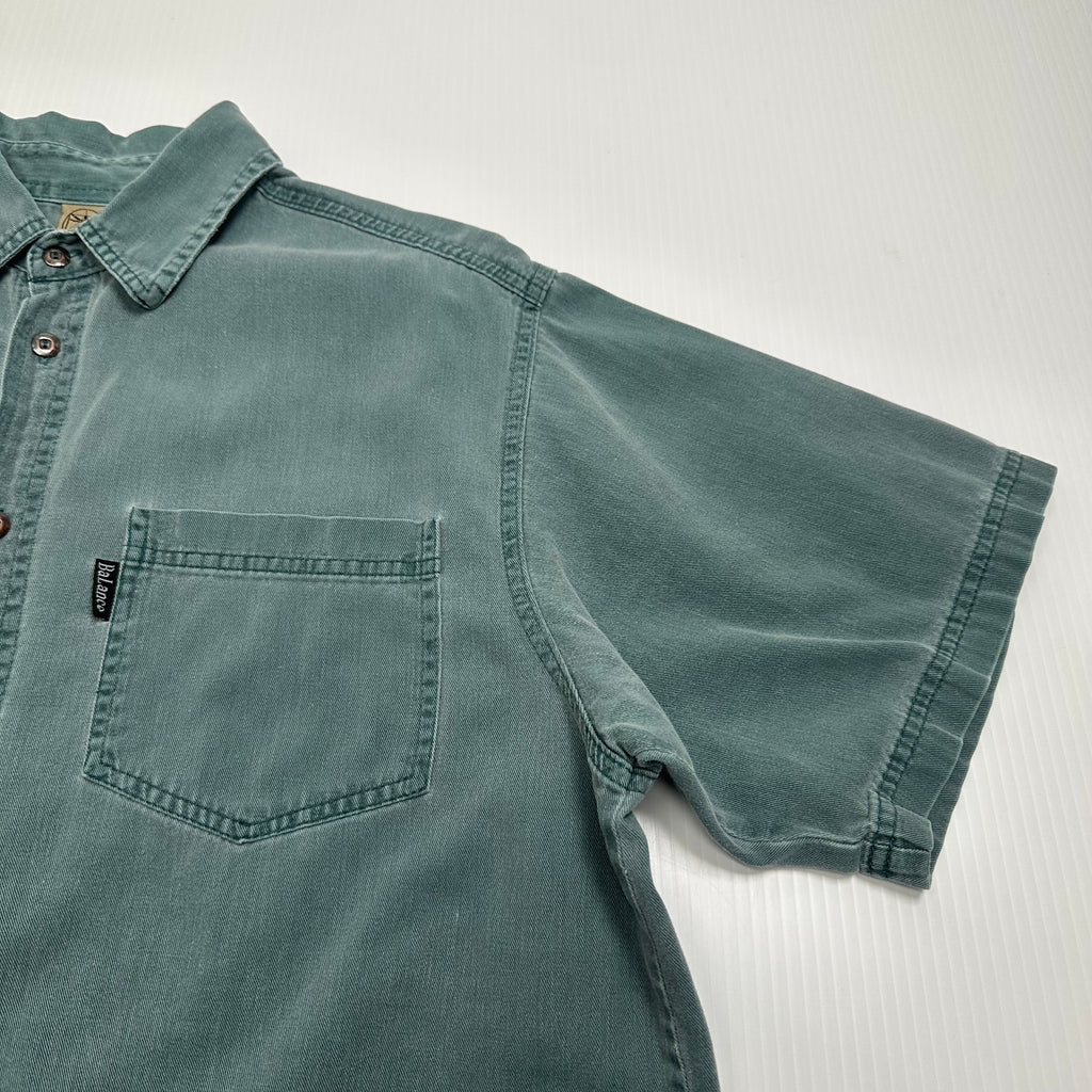 Vintage Balace Faded Short Sleeve Button Up Shirt M