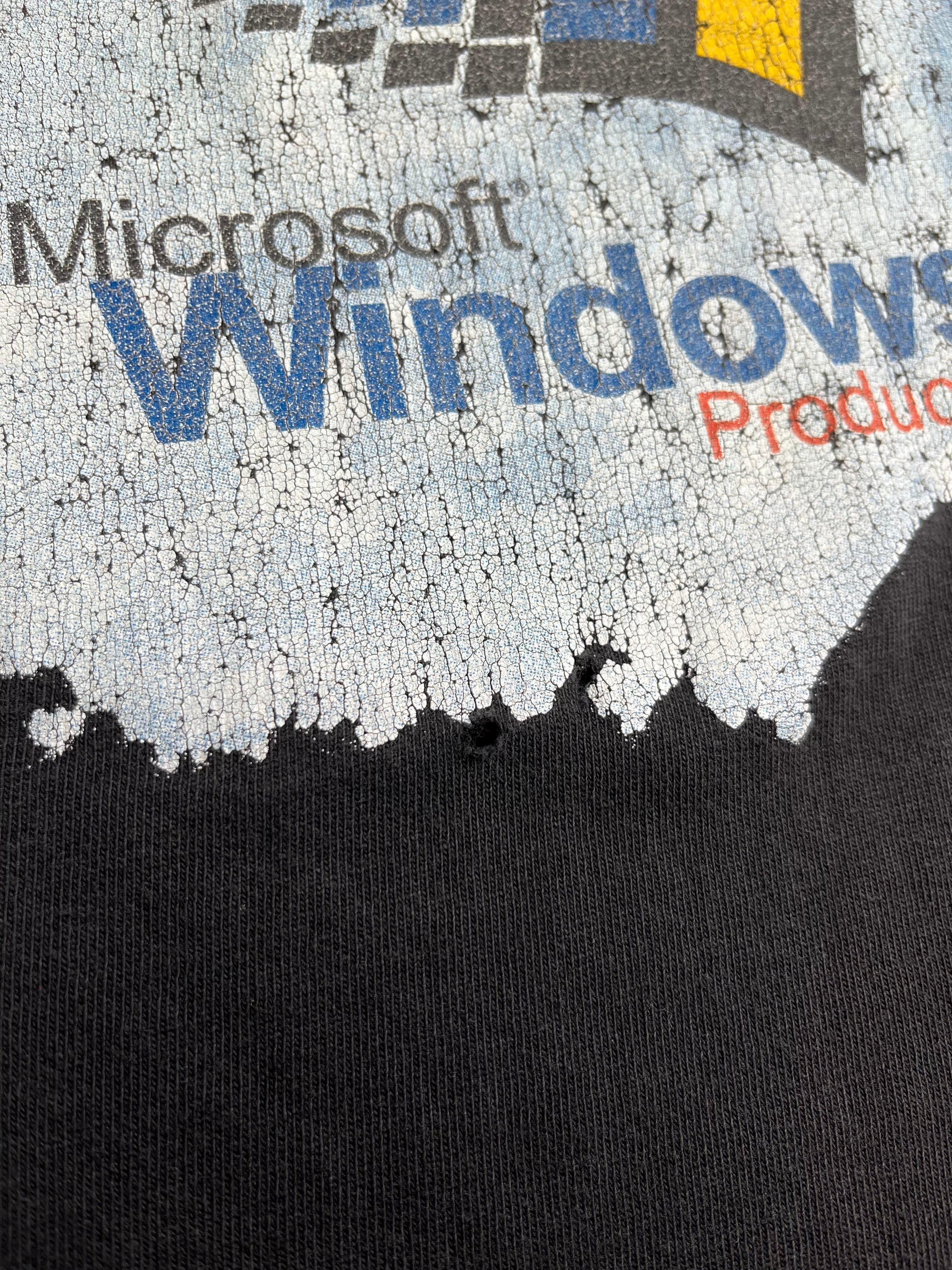 Vintage Microsoft Windows 95 Distressed Tee XXL