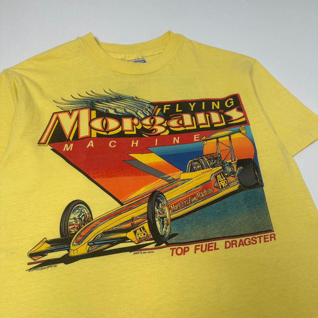 90s Flying Morgans Drag Racing Graphic Tee L
