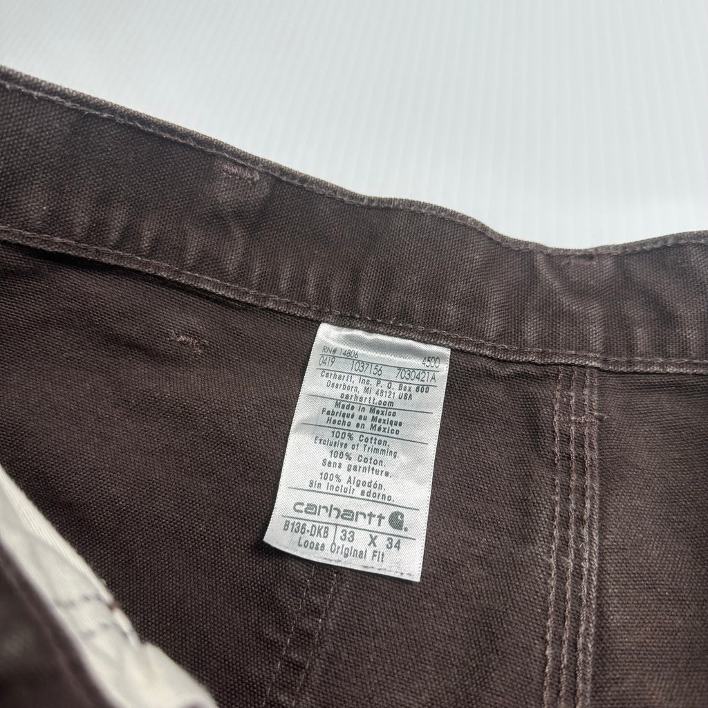 Vintage Carhartt Faded Double Knee Denim 32x33