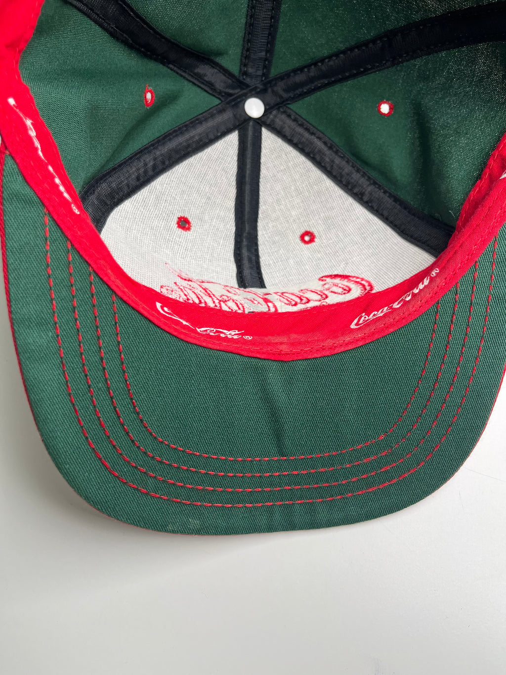 Vintage Coca-Cola Script Logo Snapback Hat
