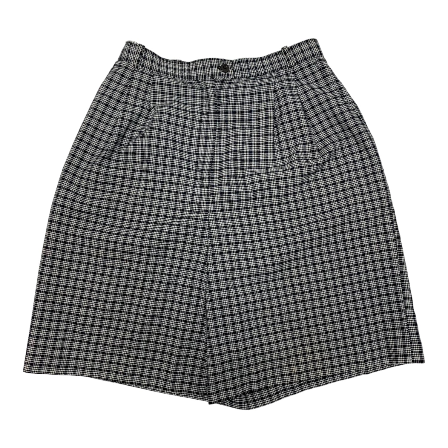 Vintage High Waisted Plaid Shorts 27W