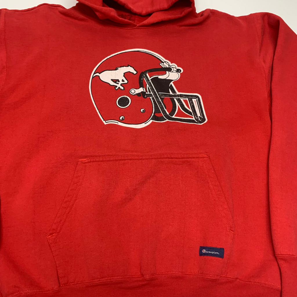 90s Champion Calgary Stampeders Hoodie XL
