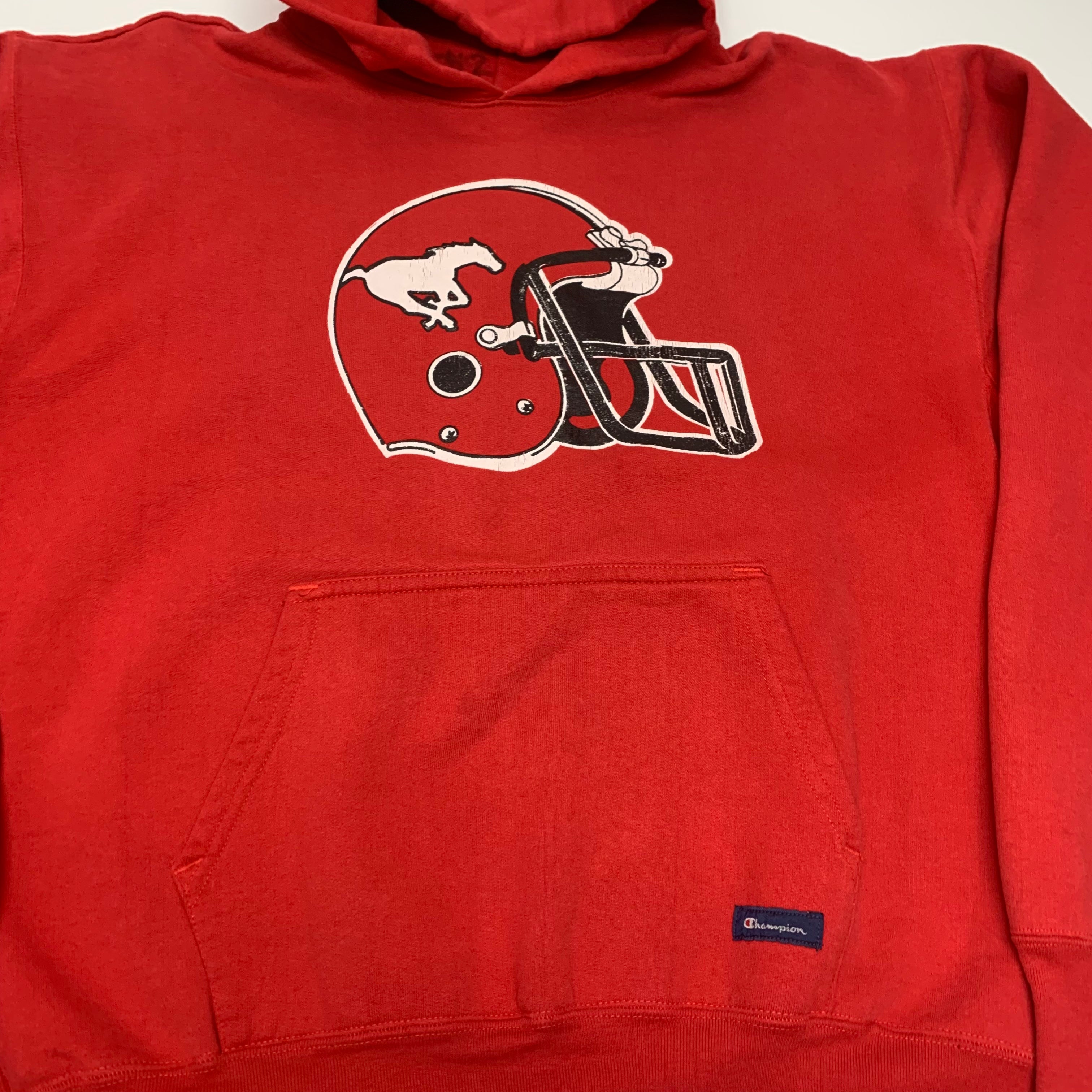 90s Champion Calgary Stampeders Hoodie XL