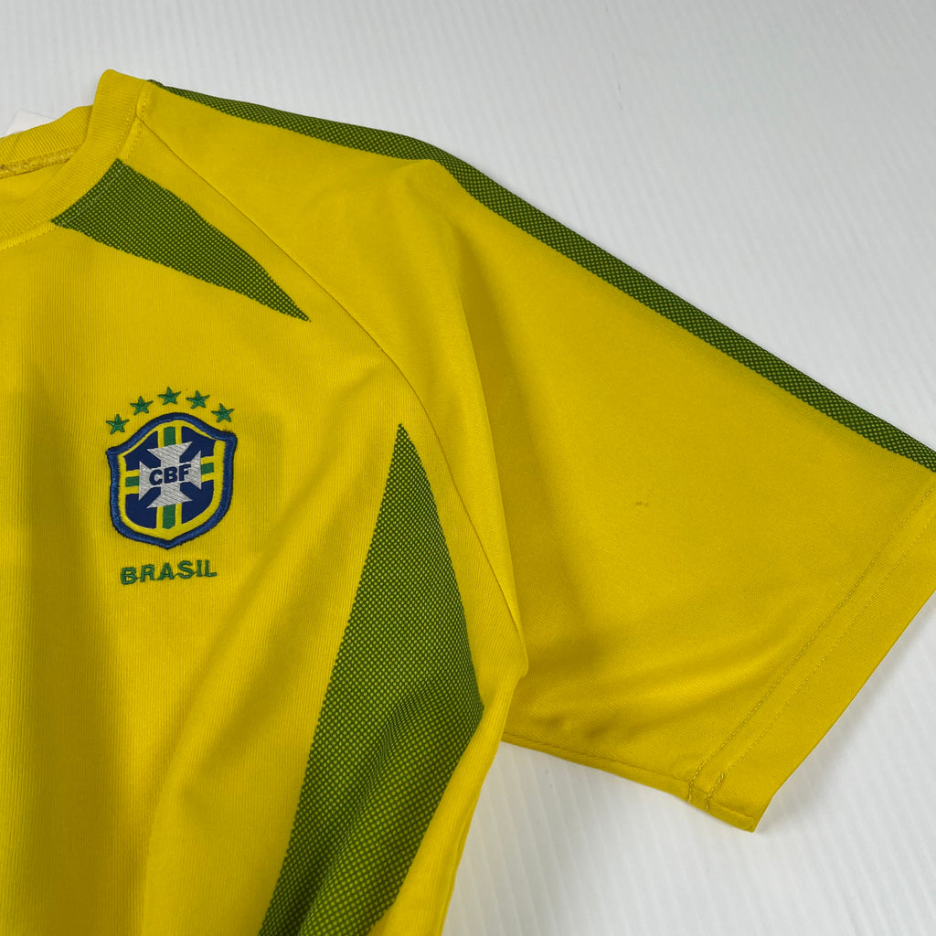 Rework Shirred Nike Brasil Ronaldo #9 Home Jersey Women's M