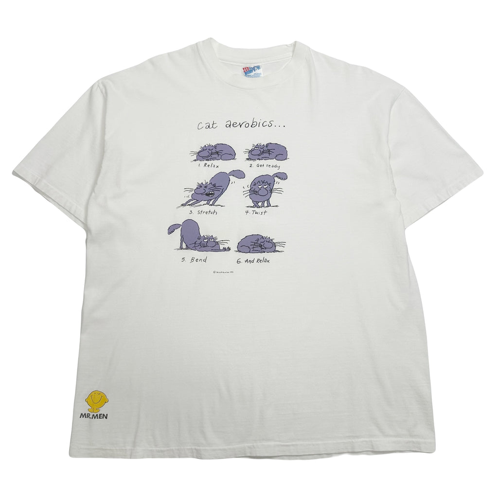 1994 Cat Aerobics Graphic Tee XL