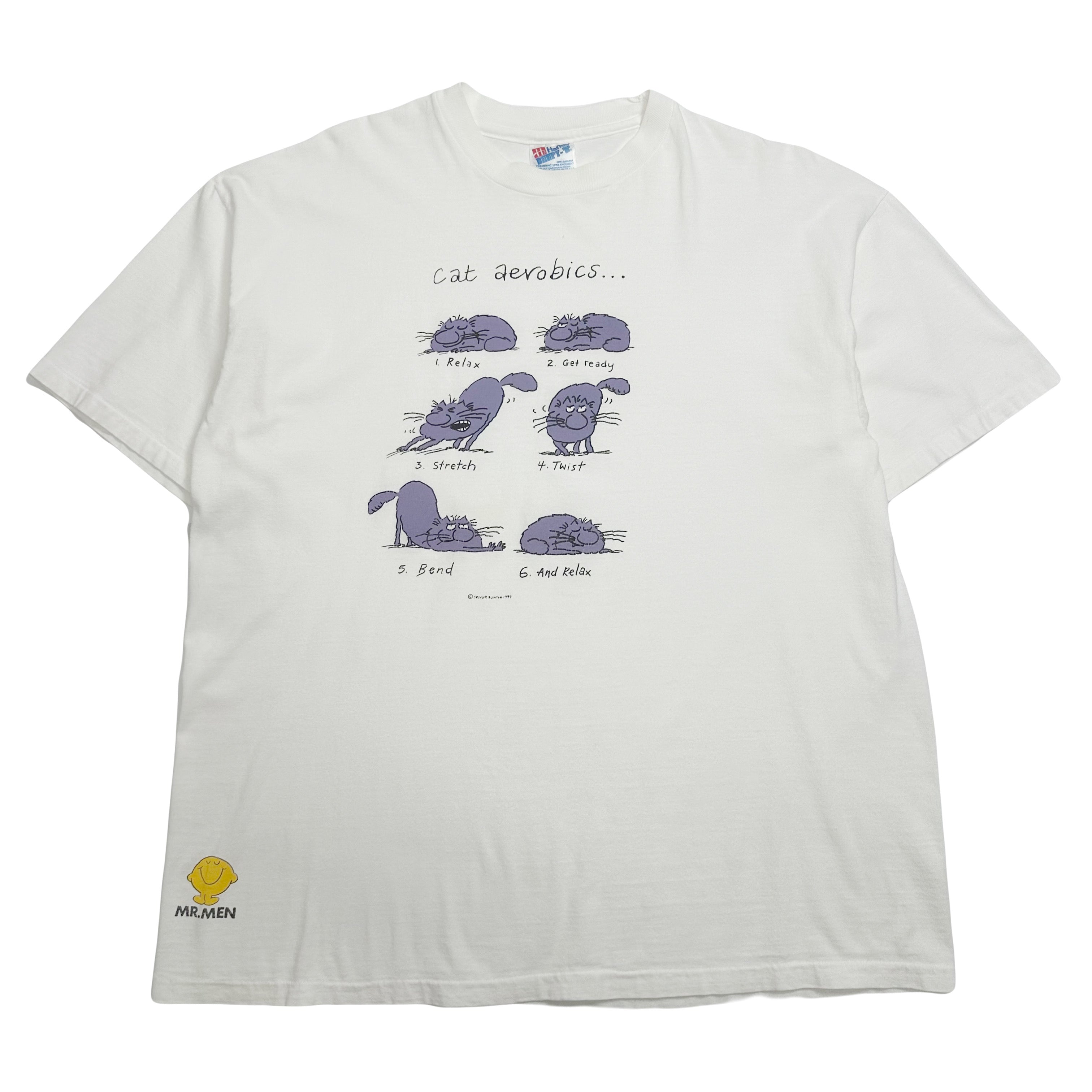 1994 Cat Aerobics Graphic Tee XL