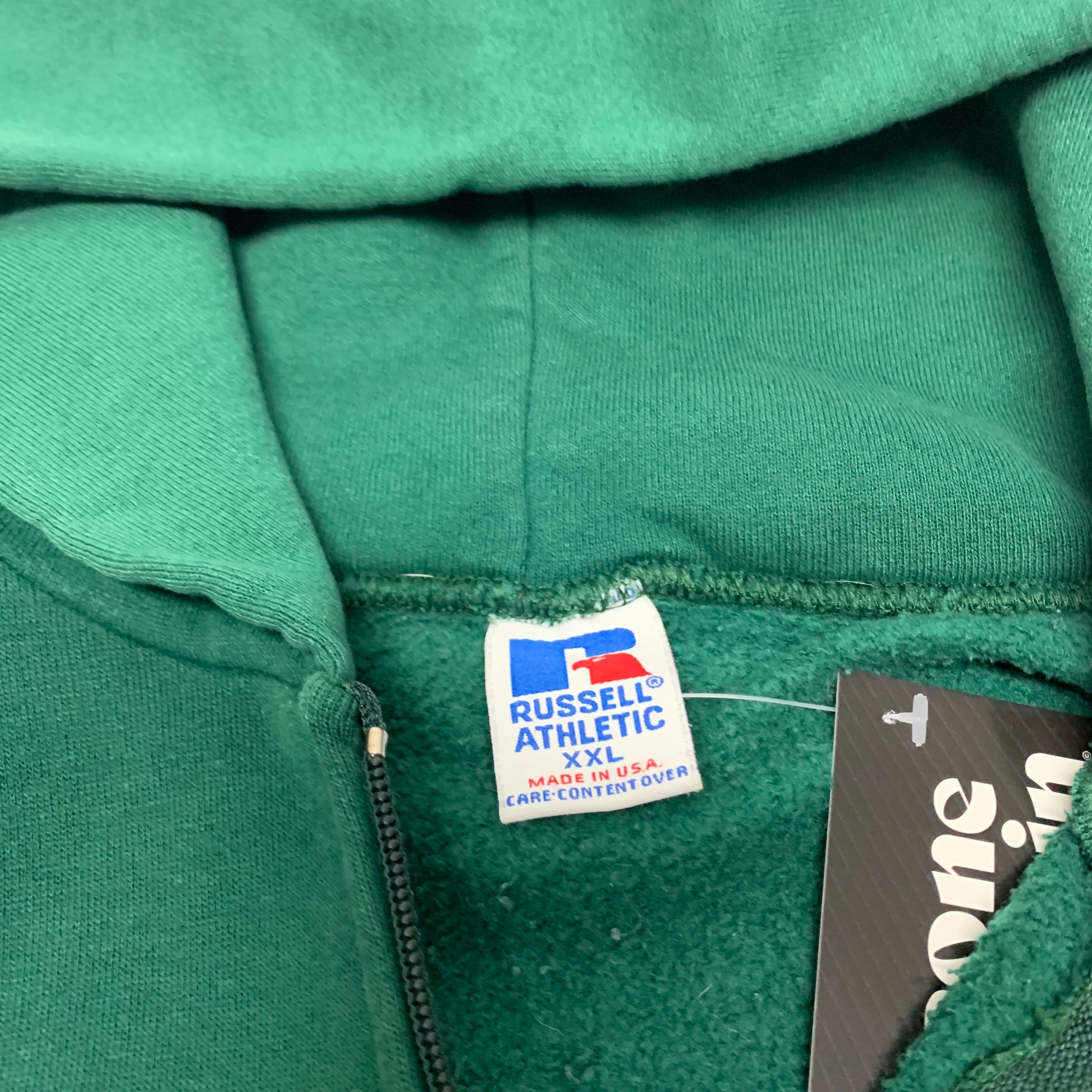 90s Green Russell Athletic ZipUp Hoodie XXL