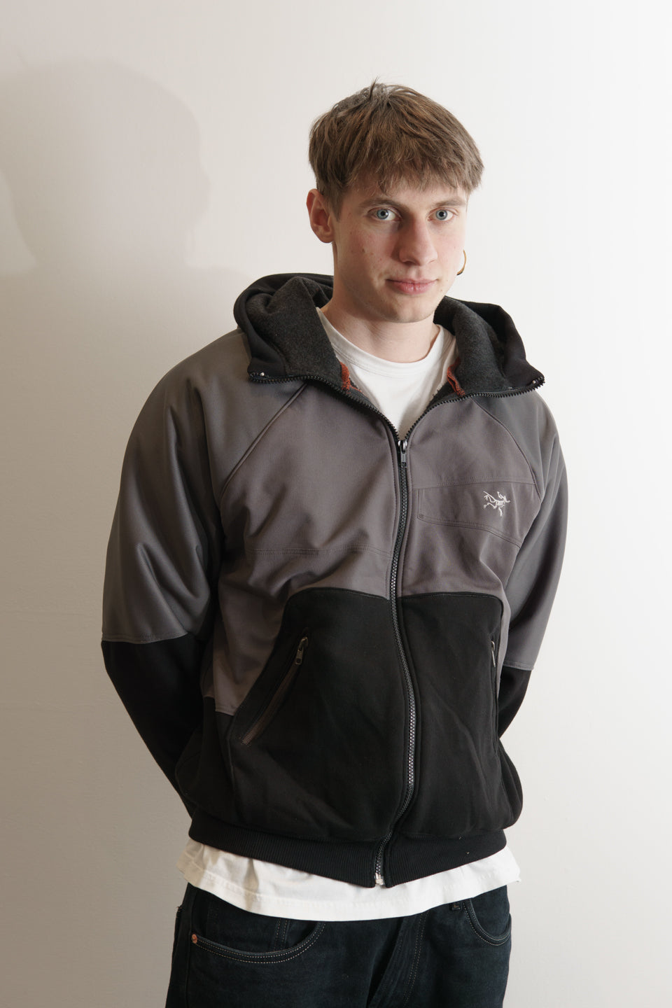 Rework Arc'teryx Two-Tone Zip Hoodie L