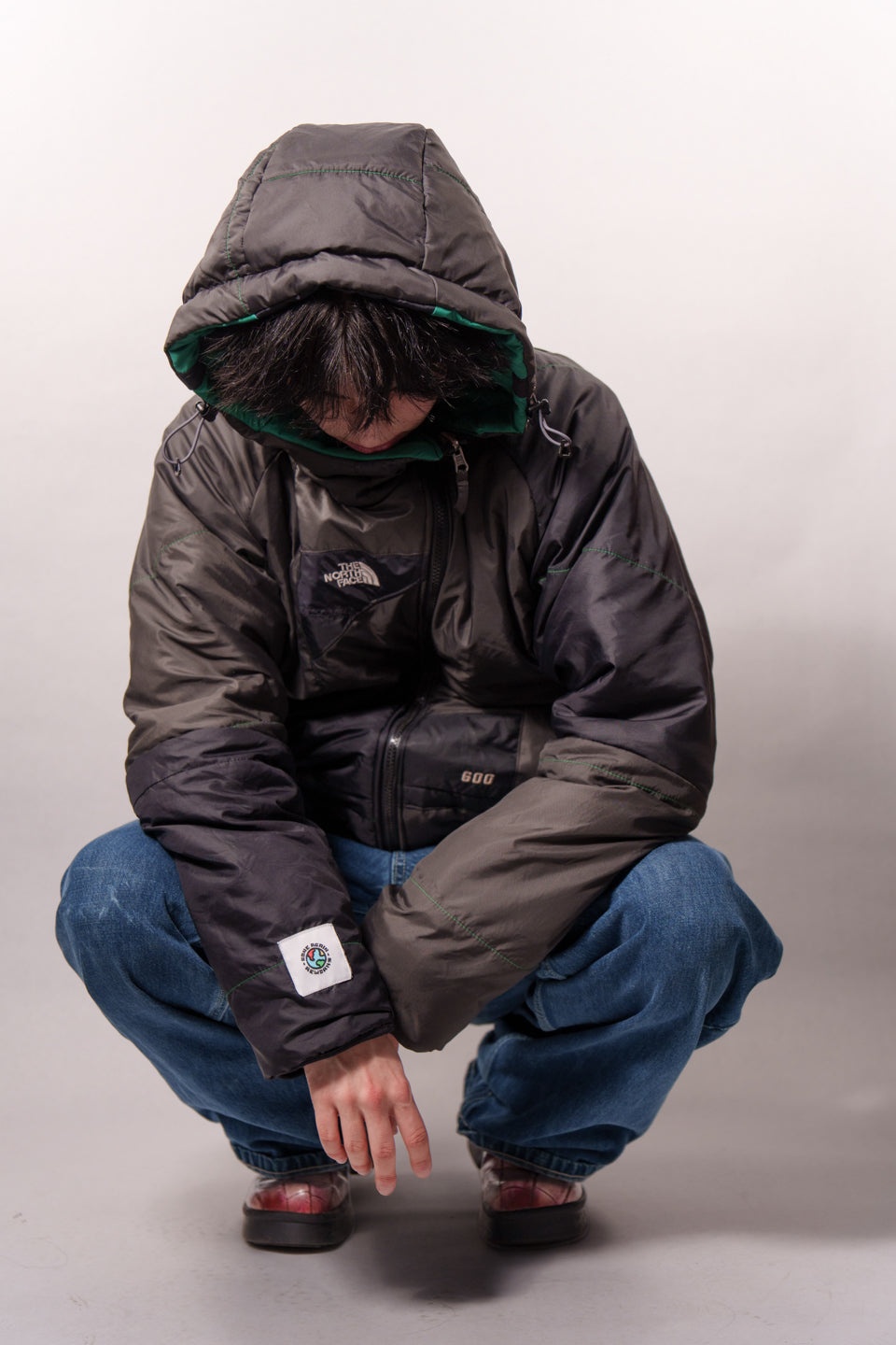 Rework The North Face Reversible Puffer Jacket M
